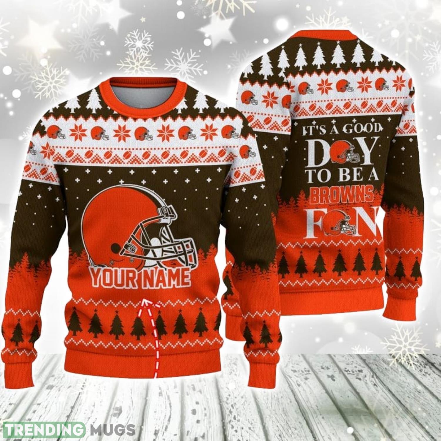 It's A Good Day To Be A Cleveland Browns Limited Edition Knitted 3D Ugly Christmas Sweater 3D Sweater It's A Good Day To Be A Cleveland Browns Limited Edition Knitted 3D Ugly Christmas Sweater 3D Sweater