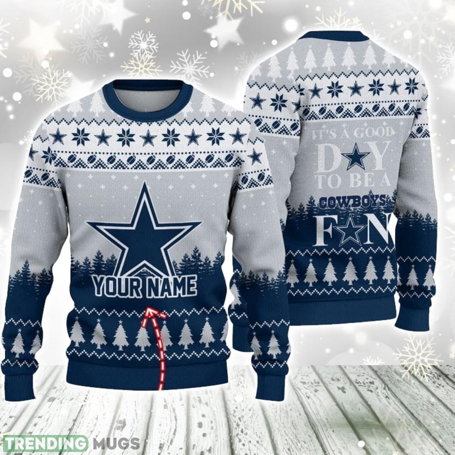 It's A Good Day To Be A Dallas Cowboys Limited Edition Knitted 3D Ugly Christmas Sweater 3D Sweater It's A Good Day To Be A Dallas Cowboys Limited Edition Knitted 3D Ugly Christmas Sweater Product Photo 1