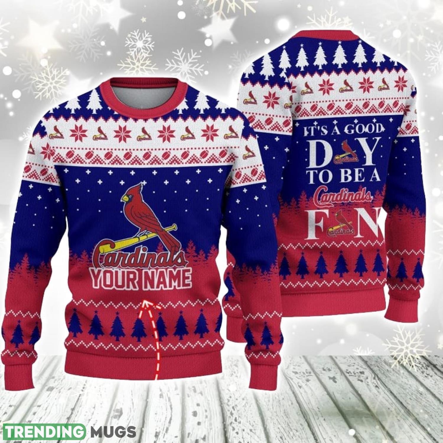 It's A Good Day To Be A St. Louis Cardinals Limited Edition Knitted 3D Ugly Christmas Sweater 3D Sweater It's A Good Day To Be A St. Louis Cardinals Limited Edition Knitted 3D Ugly Christmas Sweater Product Photo 1
