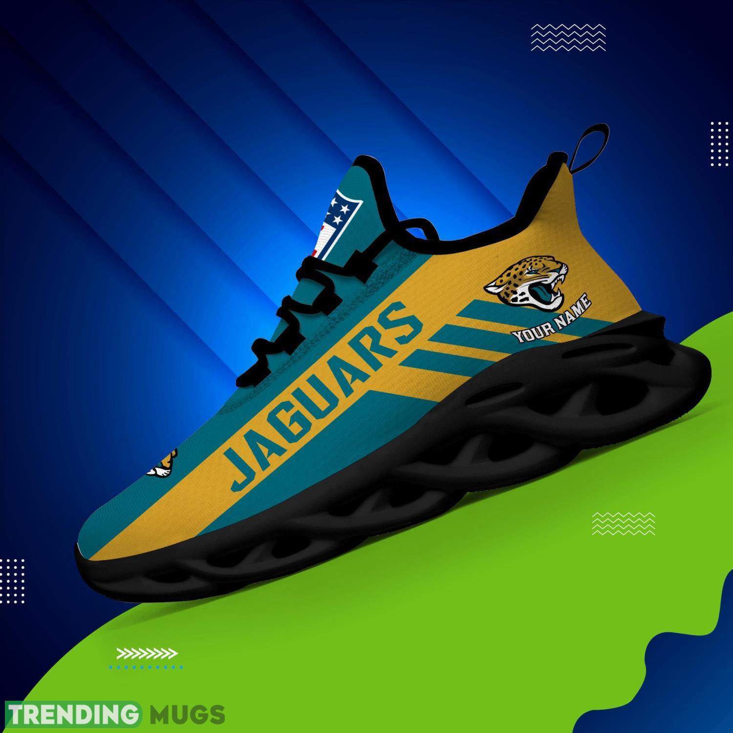 Jacksonville Jaguars Personalized Name Max Soul Shoes Custom Name Men And Women Sneakers Max Soul Jacksonville Jaguars Personalized Name Max Soul Shoes Custom Name Men And Women Sneakers Max Soul