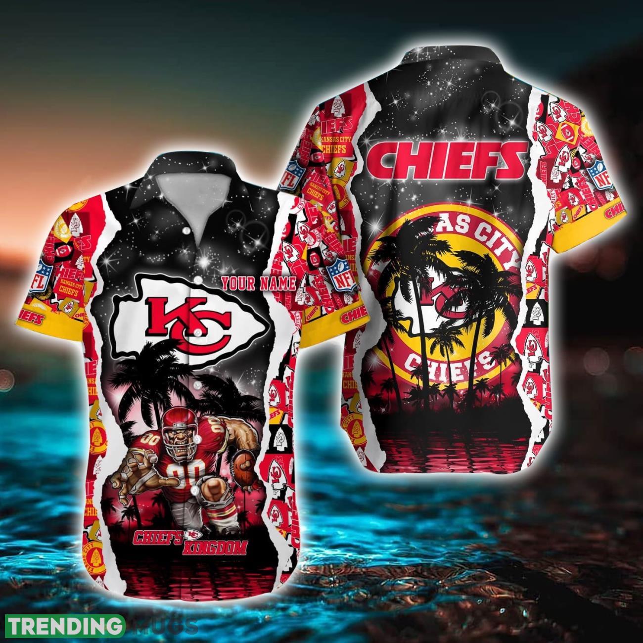 Kansas City Chiefs NFL Hawaiian Shirt Custom Name 3D All Over Printed Hawaii Shirt Product Photo 1 Kansas City Chiefs NFL Hawaiian Shirt Custom Name 3D All Over Printed Hawaii Shirt Product Photo 1