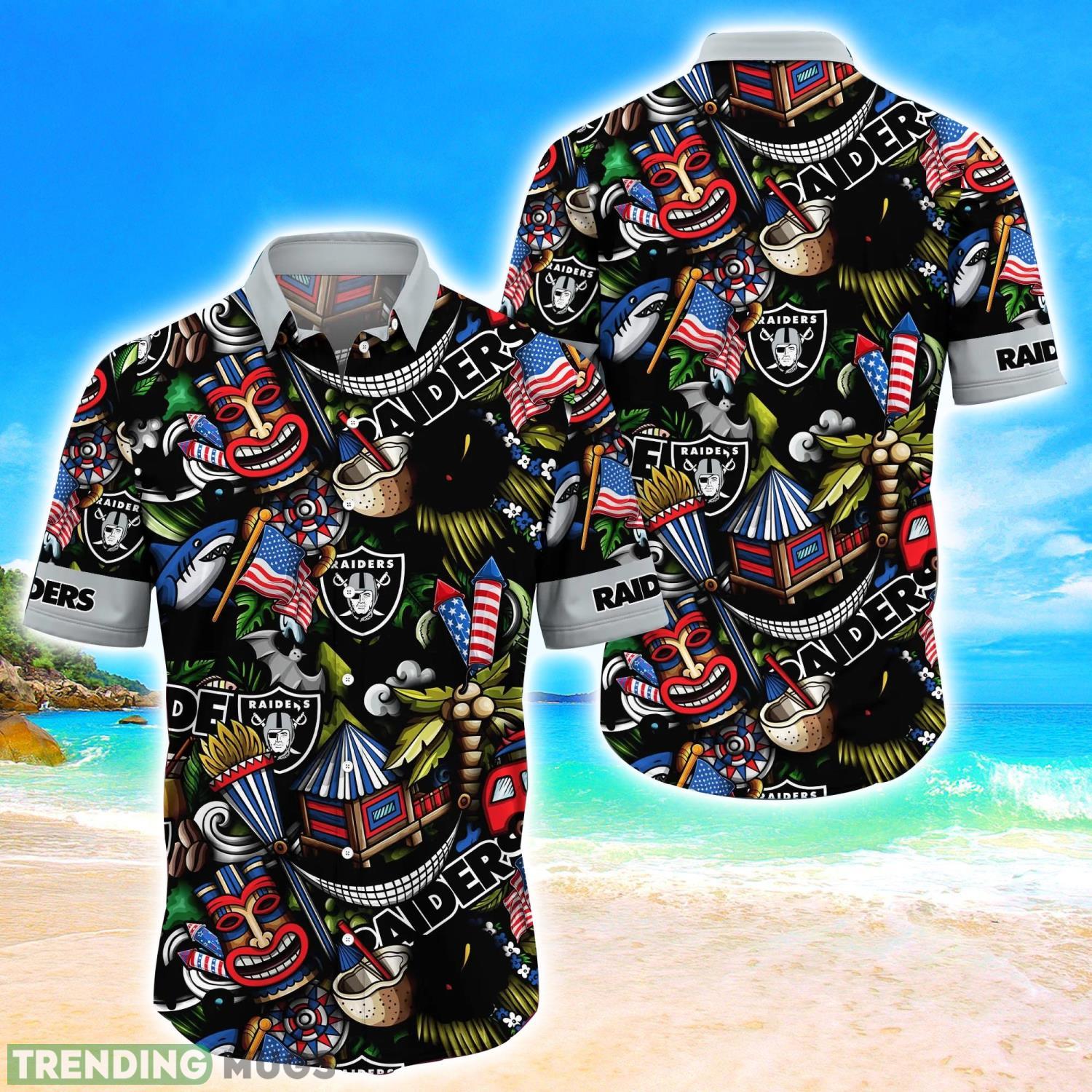 Las Vegas Raiders NFL Flower Hawaii Shirt Aloha Funny Pattern Summer Shirts Product Photo 1 Las Vegas Raiders NFL Flower Hawaii Shirt Aloha Funny Pattern Summer Shirts Product Photo 1