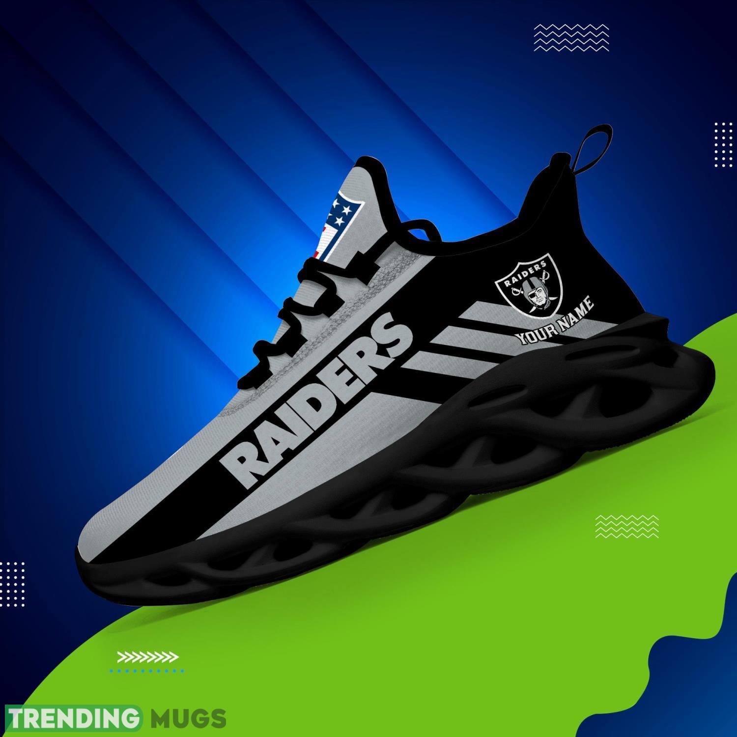 Las Vegas Raiders Sneakers For Fans Custom Name Max Soul Shoes Max Soul Las Vegas Raiders Sneakers For Fans Custom Name Max Soul Shoes Max Soul
