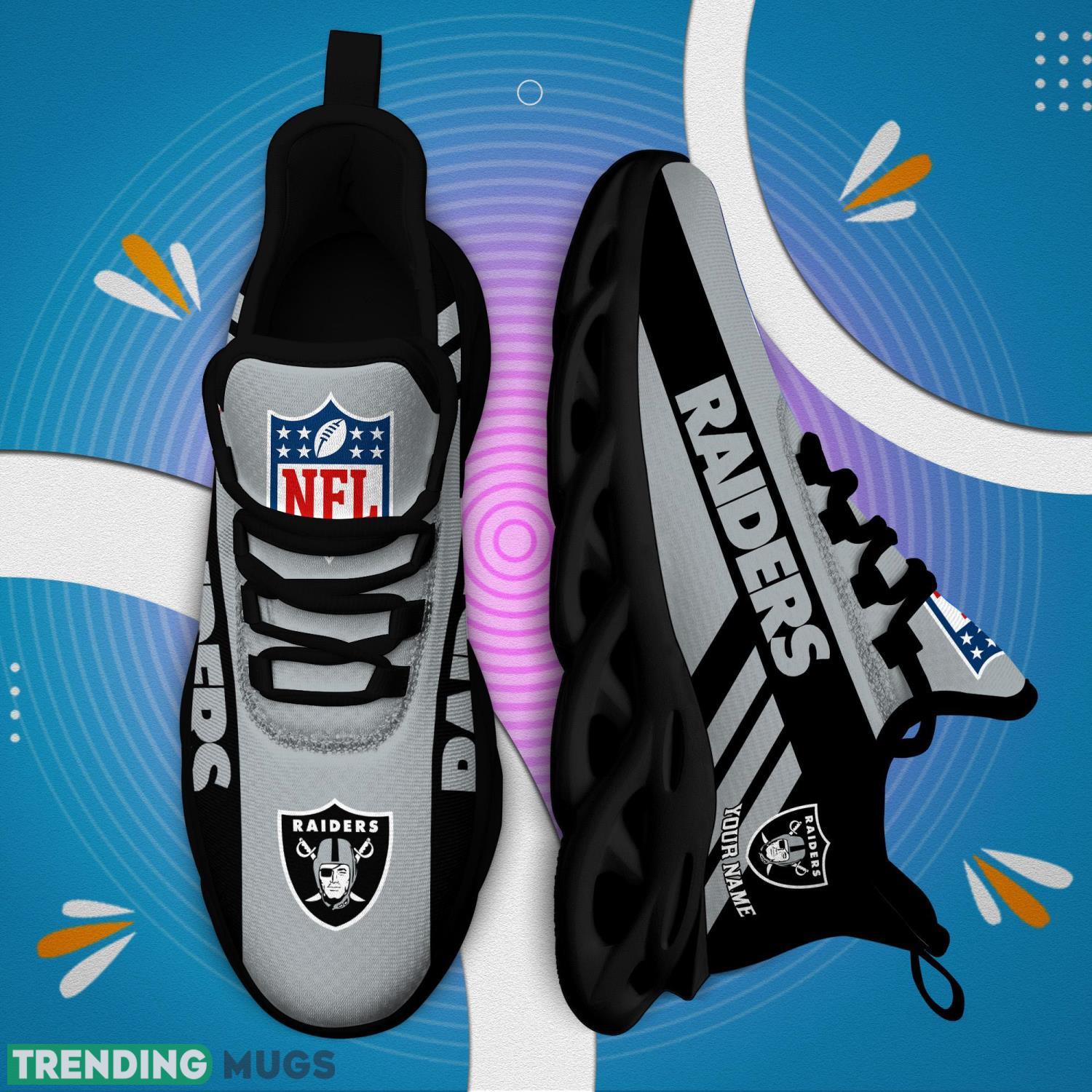 Las Vegas Raiders Sneakers For Fans Custom Name Max Soul Shoes Max Soul Las Vegas Raiders Sneakers For Fans Custom Name Max Soul Shoes Max Soul
