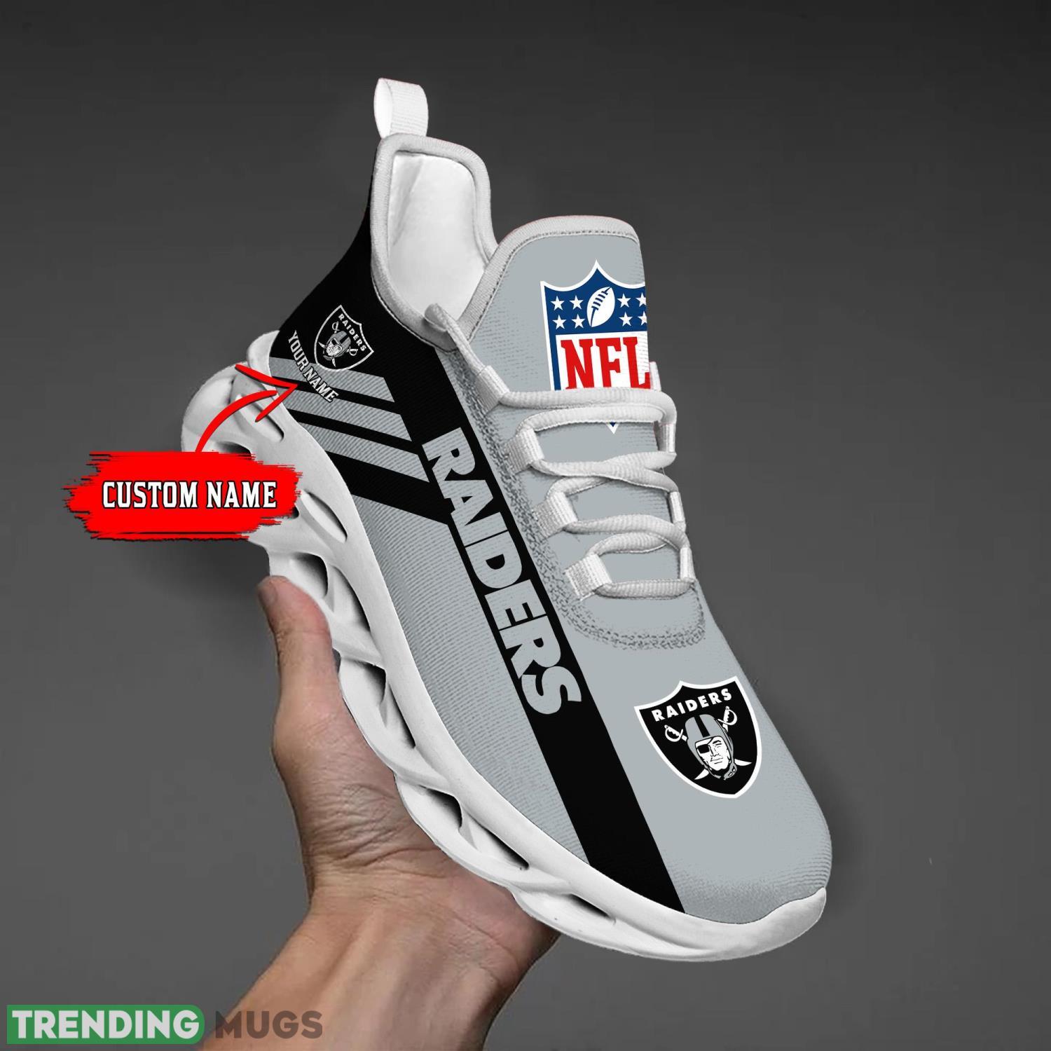 Las Vegas Raiders Sneakers For Fans Custom Name Max Soul Shoes Product Photo 1 Las Vegas Raiders Sneakers For Fans Custom Name Max Soul Shoes Product Photo 1