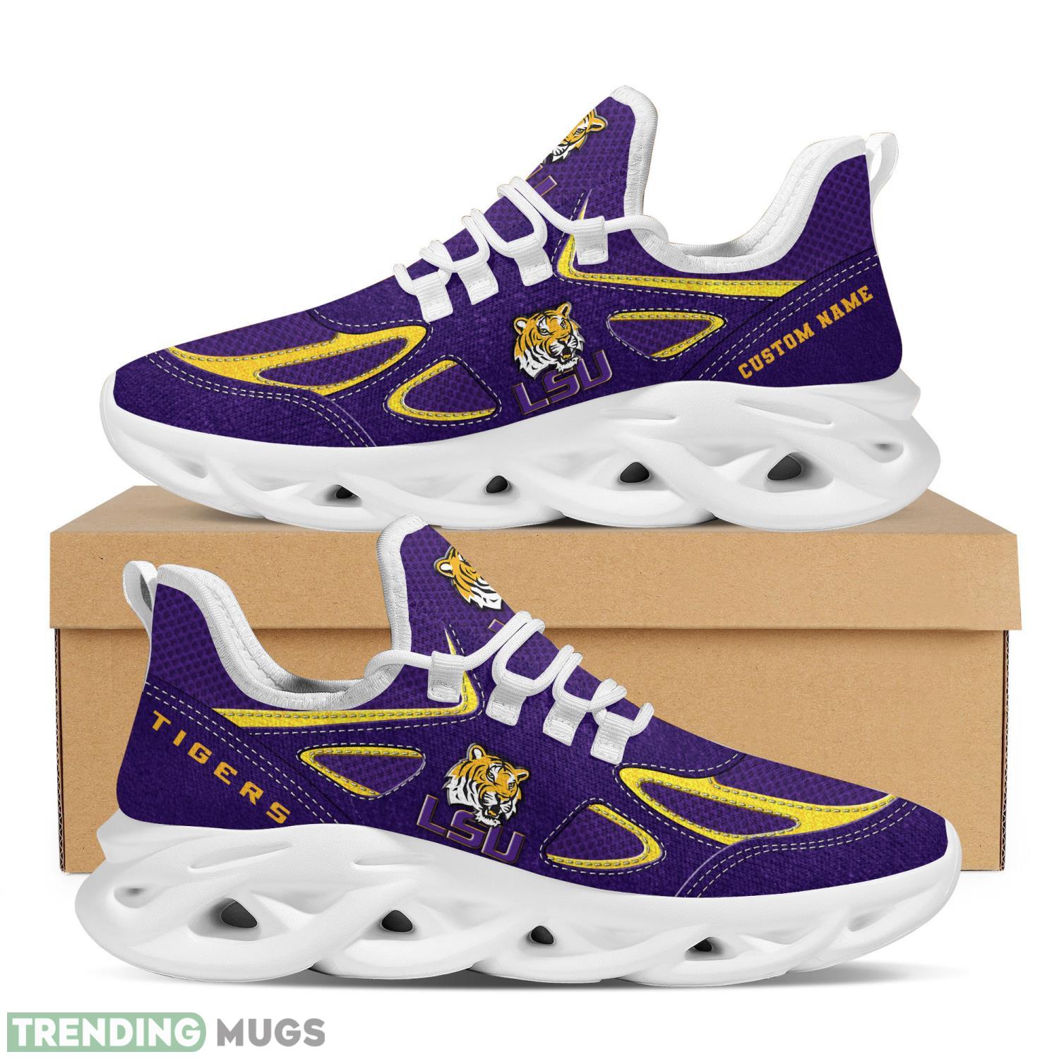 Lsu Tigers NCAA Personalized Name Max Soul Shoes Clunky Shoes Running Sneakers Product Photo 1
