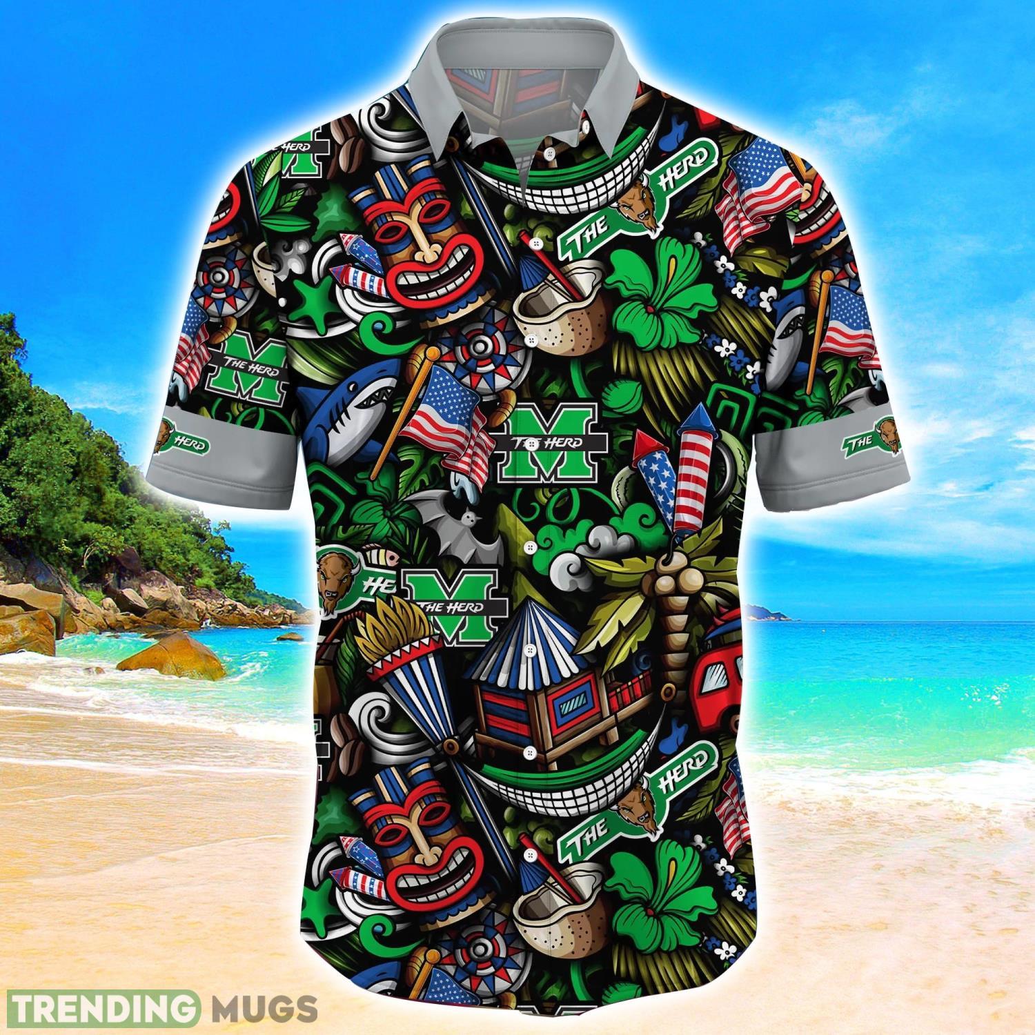 Marshall Thundering Herd NCAA3 Flower Hawaii Shirt Aloha Funny Pattern Summer Shirts Hawaiian Shirt Marshall Thundering Herd NCAA3 Flower Hawaii Shirt Aloha Funny Pattern Summer Shirts Hawaiian Shirt