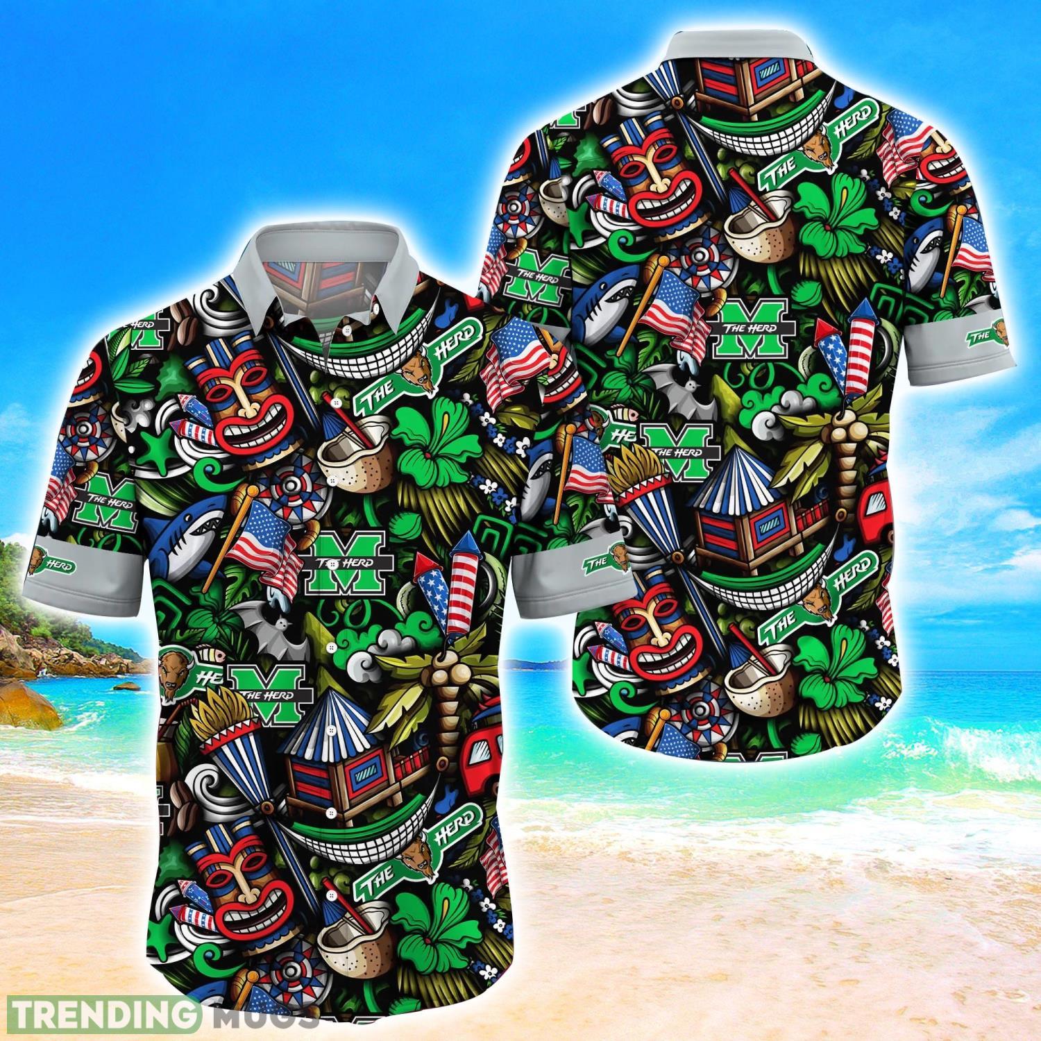 Marshall Thundering Herd NCAA3 Flower Hawaii Shirt Aloha Funny Pattern Summer Shirts Product Photo 1 Marshall Thundering Herd NCAA3 Flower Hawaii Shirt Aloha Funny Pattern Summer Shirts Product Photo 1