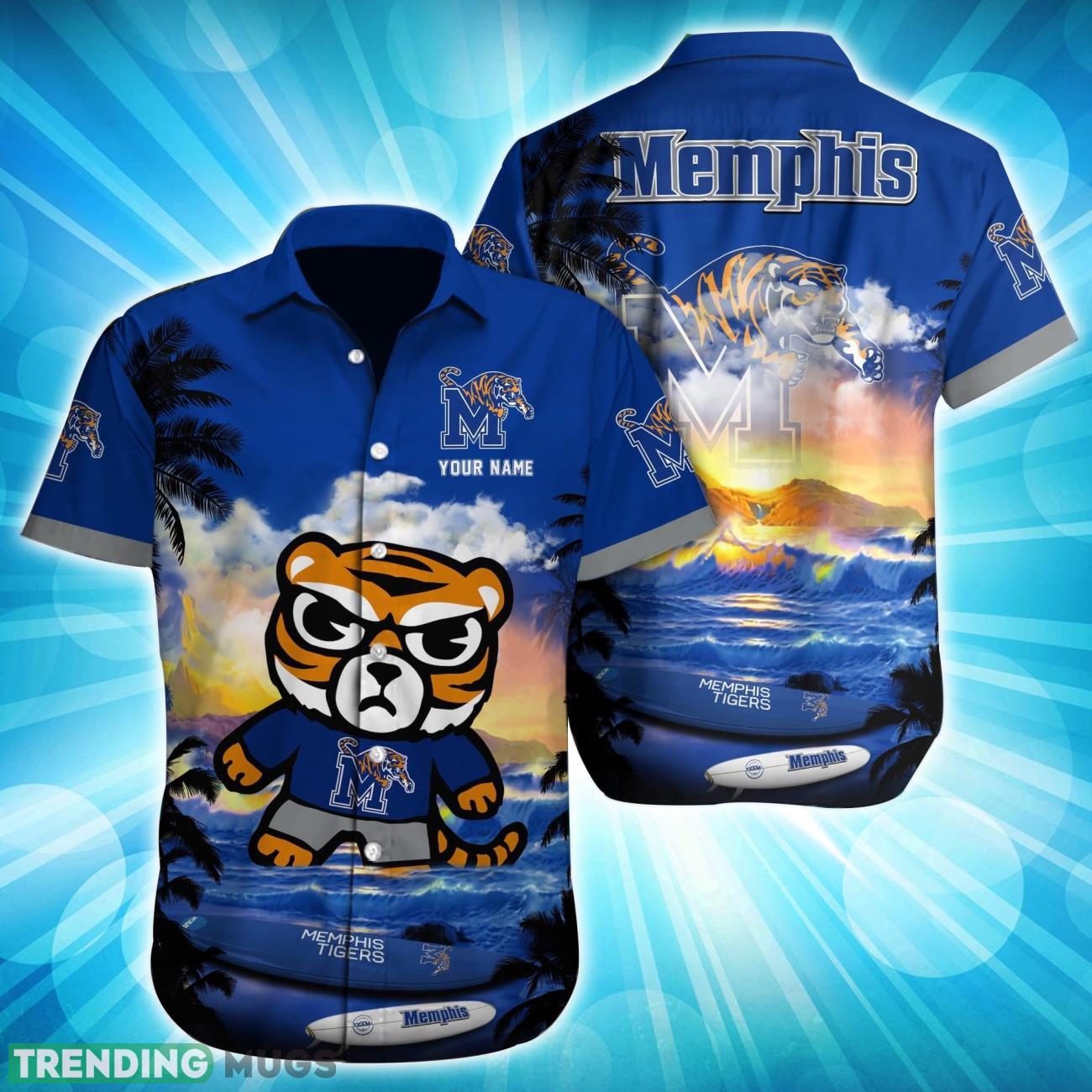 Memphis Tigers NCAA1-Custom Name Hawaiian Shirt Summer Time Gift For Fans Product Photo 1 Memphis Tigers NCAA1-Custom Name Hawaiian Shirt Summer Time Gift For Fans Product Photo 1