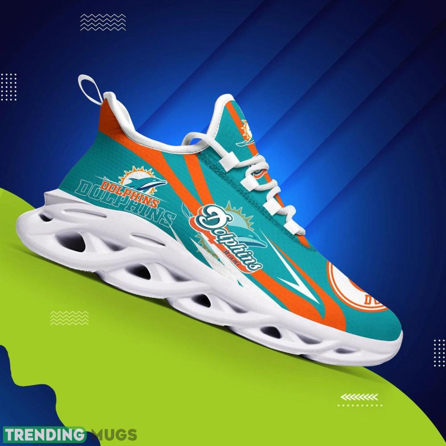 Miami Dolphins NFL Max Soul Shoes Custom Name Sneakers Running Shoes Gifts For NFL Fans Max Soul Miami Dolphins NFL Max Soul Shoes Custom Name Sneakers Running Shoes Gifts For NFL Fans Max Soul