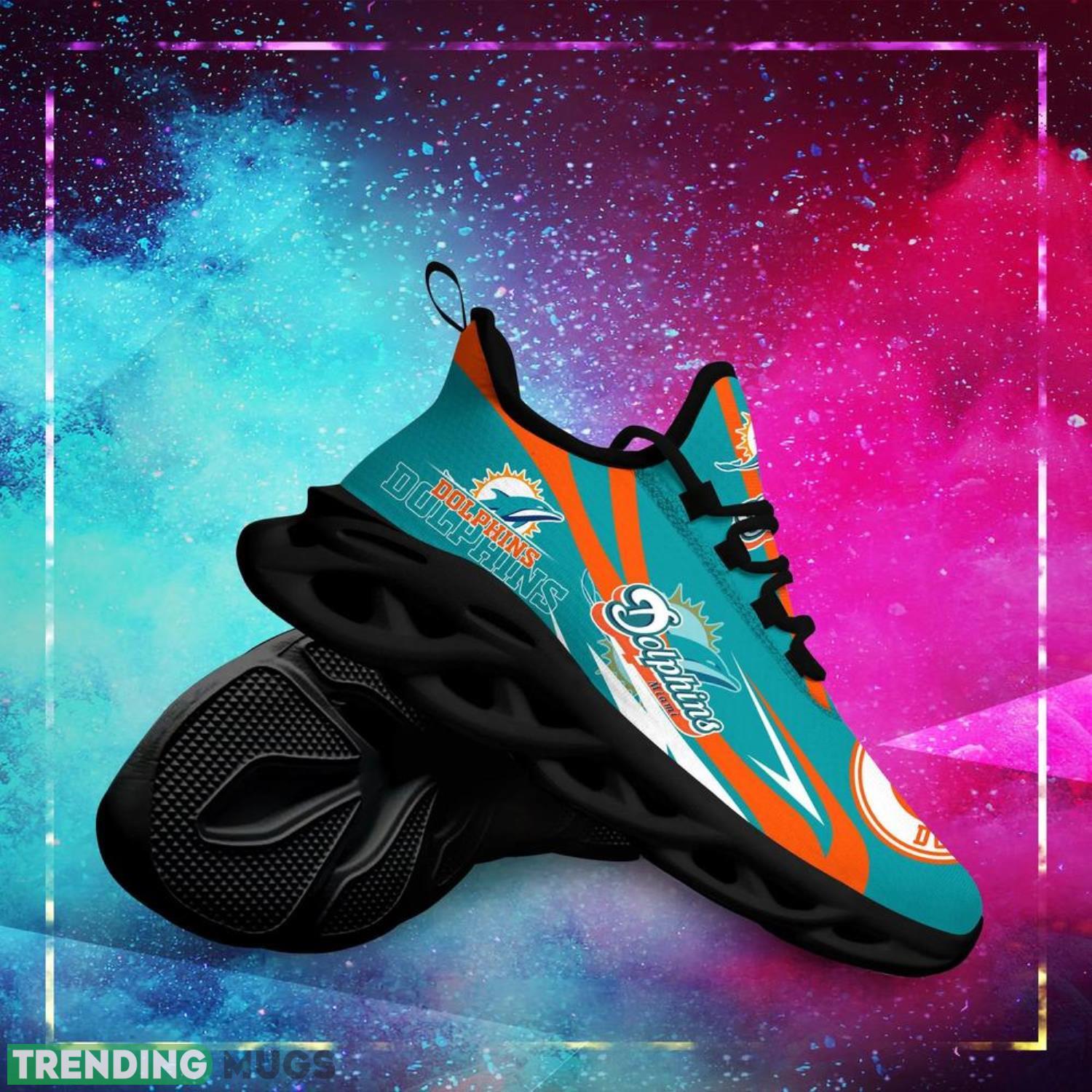 Miami Dolphins NFL Max Soul Shoes Custom Name Sneakers Running Shoes Gifts For NFL Fans Max Soul Miami Dolphins NFL Max Soul Shoes Custom Name Sneakers Running Shoes Gifts For NFL Fans Max Soul