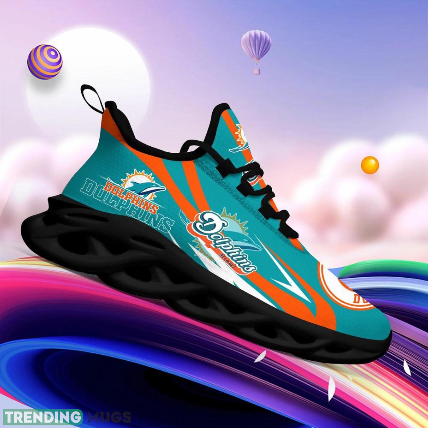 Miami Dolphins NFL Max Soul Shoes Custom Name Sneakers Running Shoes Gifts For NFL Fans Max Soul Miami Dolphins NFL Max Soul Shoes Custom Name Sneakers Running Shoes Gifts For NFL Fans Max Soul