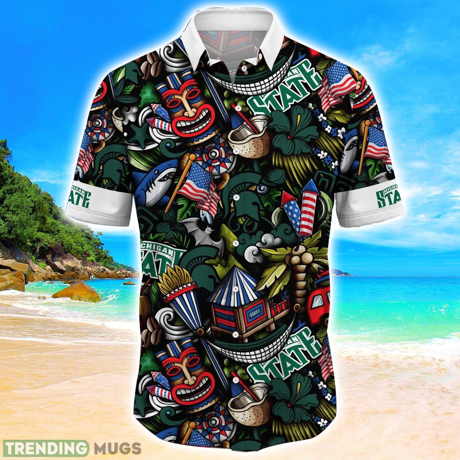 Michigan State Spartans NCAA1 Flower Hawaii Shirt Aloha Funny Pattern Summer Shirts Hawaiian Shirt Michigan State Spartans NCAA1 Flower Hawaii Shirt Aloha Funny Pattern Summer Shirts Hawaiian Shirt