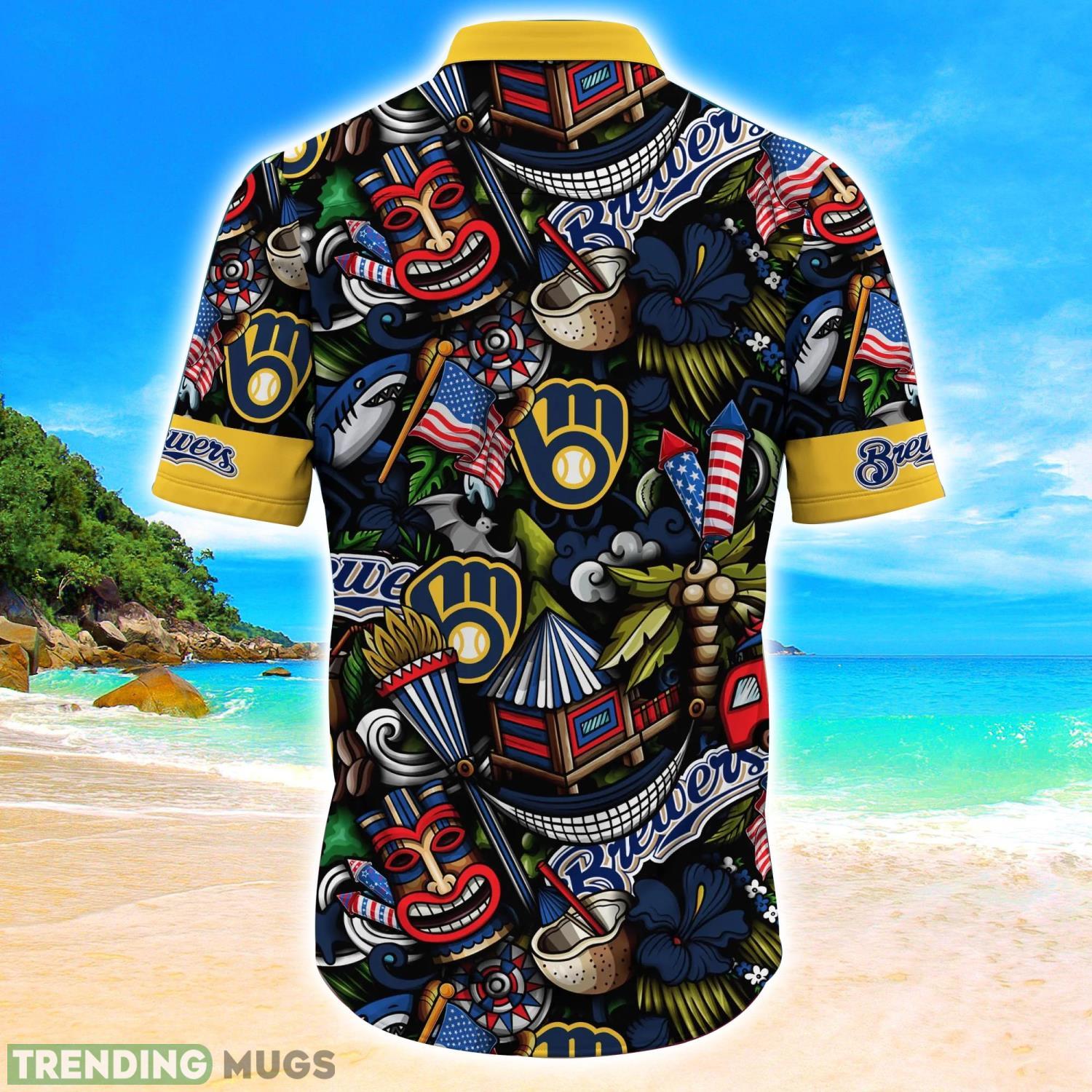 Milwaukee Brewers MLB Flower Hawaii Shirt Aloha Funny Pattern Summer Shirts Hawaiian Shirt Milwaukee Brewers MLB Flower Hawaii Shirt Aloha Funny Pattern Summer Shirts Hawaiian Shirt
