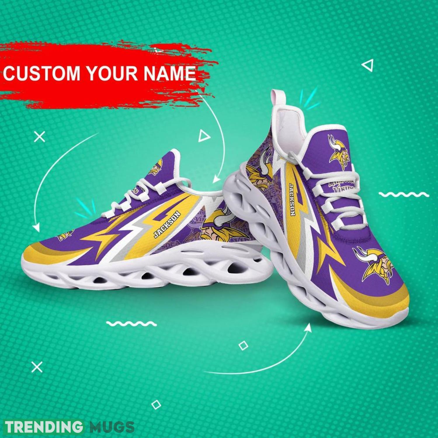 Minnesota Vikings NFL Max Soul Shoes Custom Name Sneakers Hot Trending Men And Women Sport Gift Max Soul Minnesota Vikings NFL Max Soul Shoes Custom Name Sneakers Hot Trending Men And Women Sport Gift Max Soul