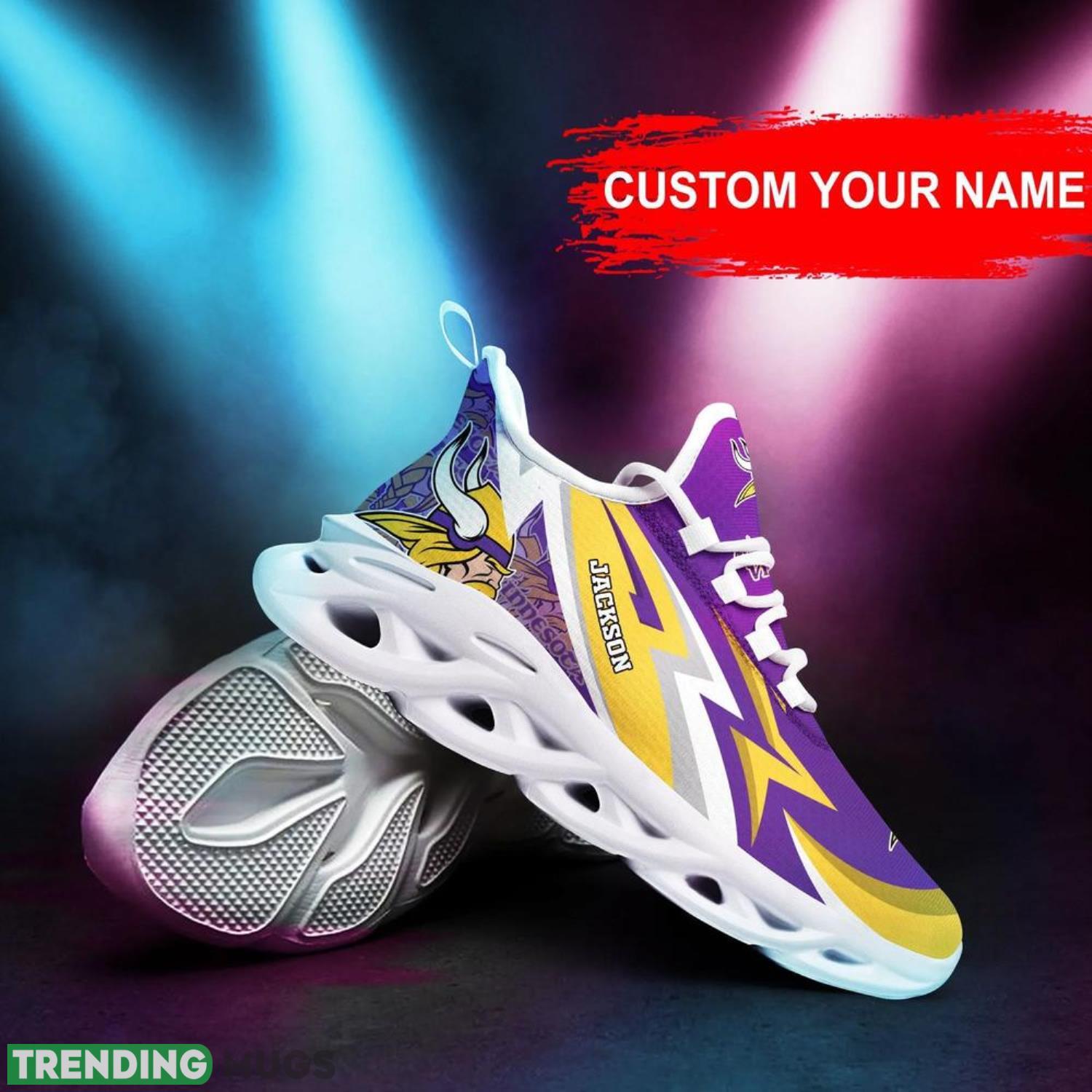 Minnesota Vikings NFL Max Soul Shoes Custom Name Sneakers Hot Trending Men And Women Sport Gift Max Soul Minnesota Vikings NFL Max Soul Shoes Custom Name Sneakers Hot Trending Men And Women Sport Gift Max Soul