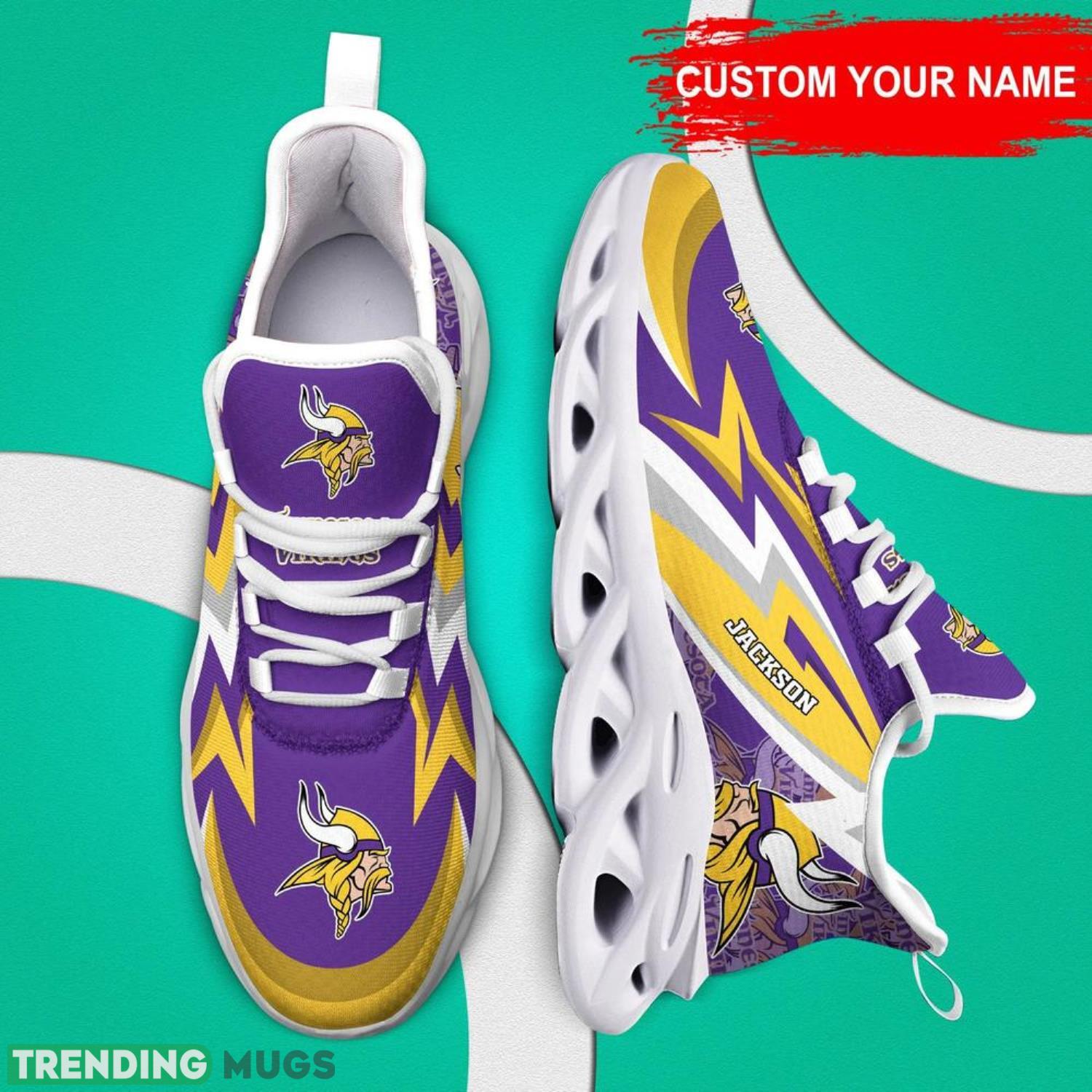 Minnesota Vikings NFL Max Soul Shoes Custom Name Sneakers Hot Trending Men And Women Sport Gift Max Soul Minnesota Vikings NFL Max Soul Shoes Custom Name Sneakers Hot Trending Men And Women Sport Gift Max Soul