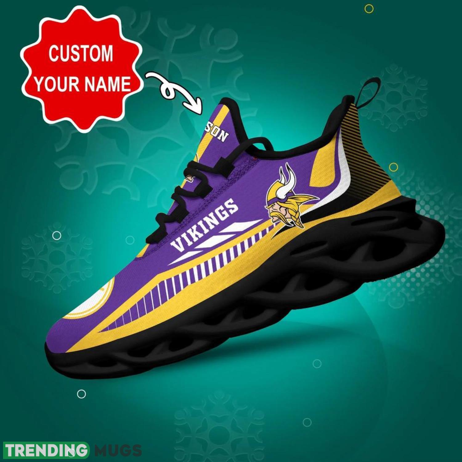 Minnesota Vikings NFL Max Soul Shoes Custom Name Sneakers Running Shoes Gifts For NFL Fans Product Photo 1 Minnesota Vikings NFL Max Soul Shoes Custom Name Sneakers Running Shoes Gifts For NFL Fans Product Photo 1