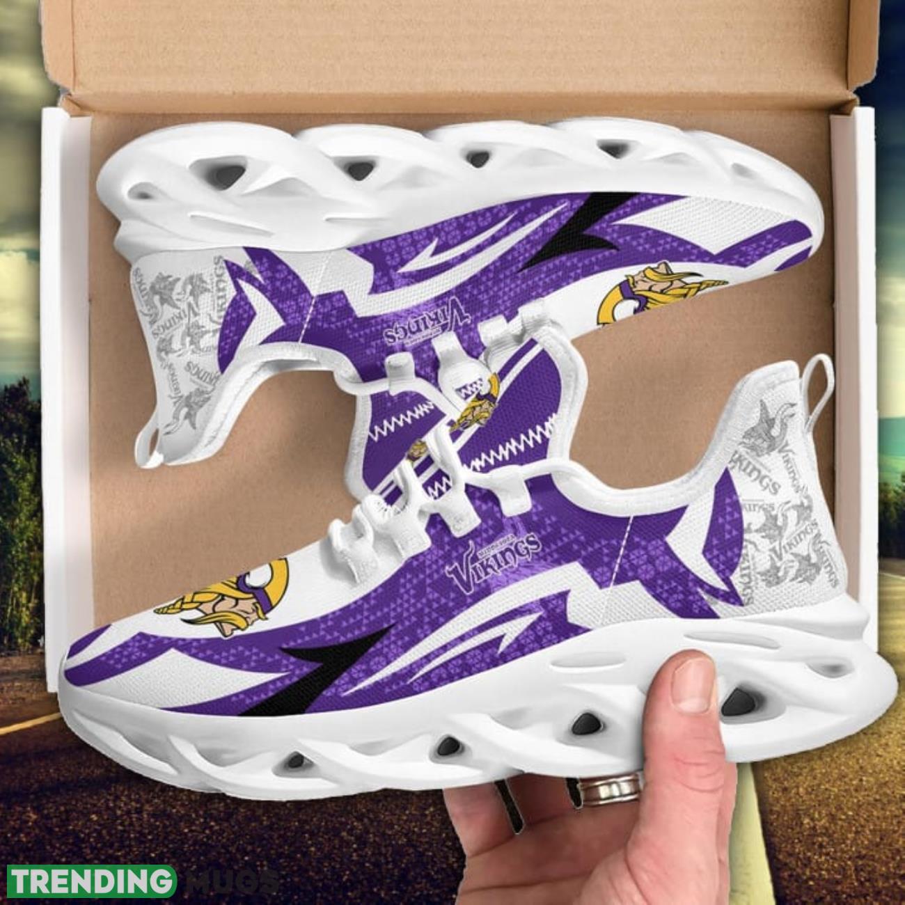 Minnesota Vikings Team Logo Shoes Max Soul Sneakers For Running Lovers Max Soul Minnesota Vikings Team Logo Shoes Max Soul Sneakers For Running Lovers Max Soul