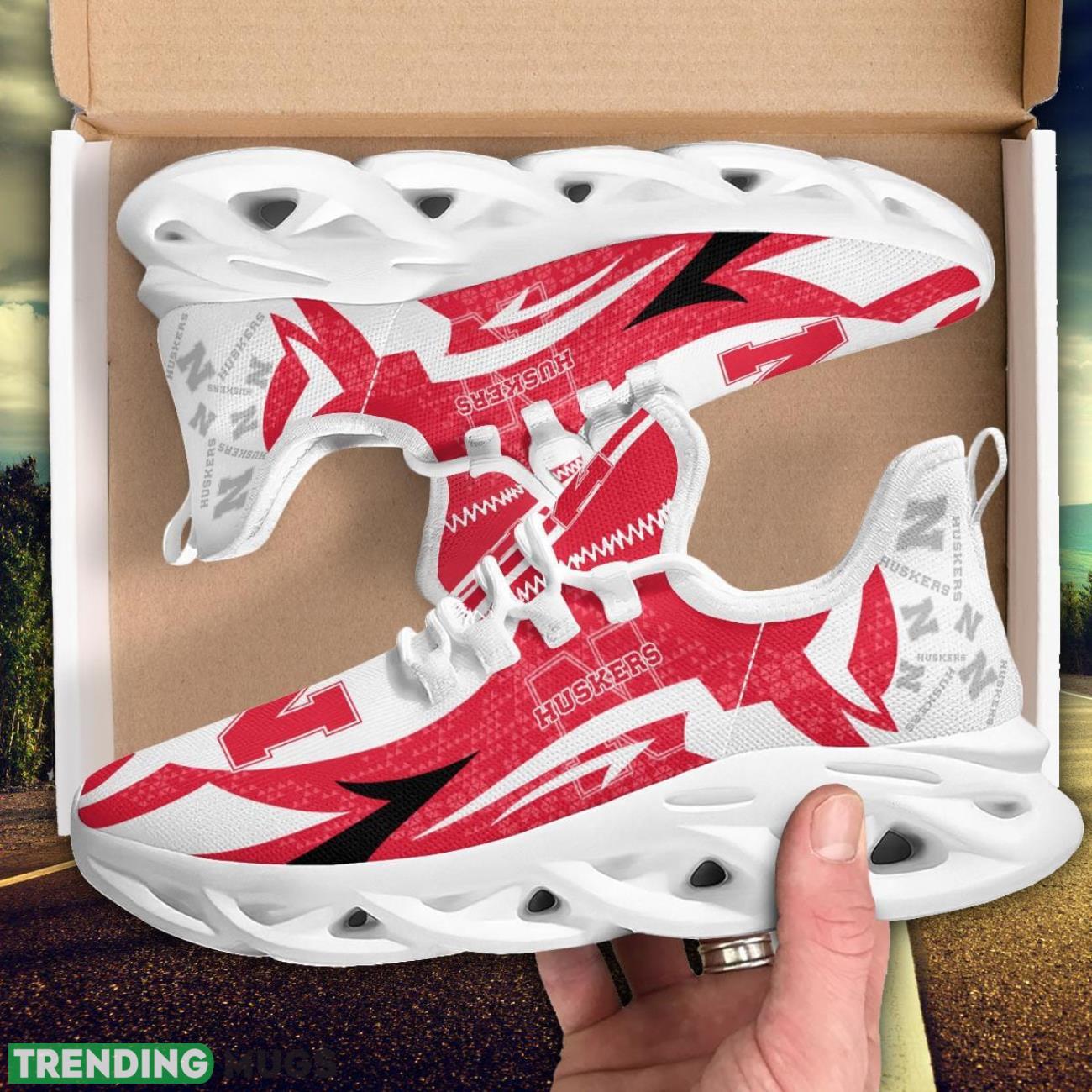 Nebraska Cornhuskers Team Logo Shoes Max Soul Sneakers For Running Lovers Max Soul Nebraska Cornhuskers Team Logo Shoes Max Soul Sneakers For Running Lovers Max Soul