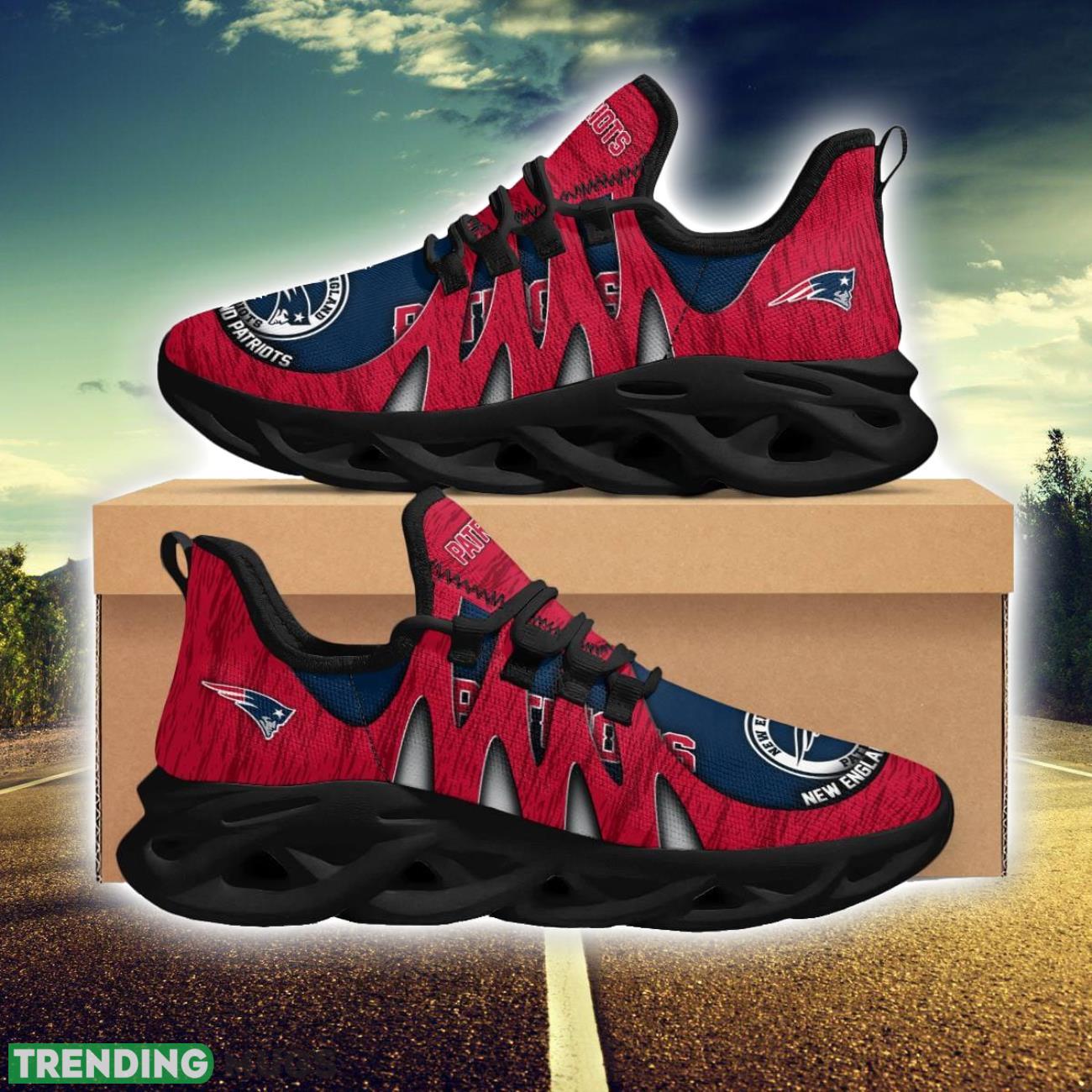 New England Patriots 3D Print Max Soul Sneakers Running Shoes for Sport Fans Product Photo 1 New England Patriots 3D Print Max Soul Sneakers Running Shoes for Sport Fans Product Photo 1