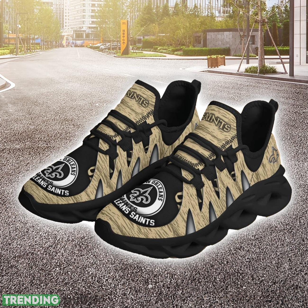 New Orleans Saints 3D Print Max Soul Sneakers Running Shoes for Sport Fans Max Soul New Orleans Saints 3D Print Max Soul Sneakers Running Shoes for Sport Fans Max Soul