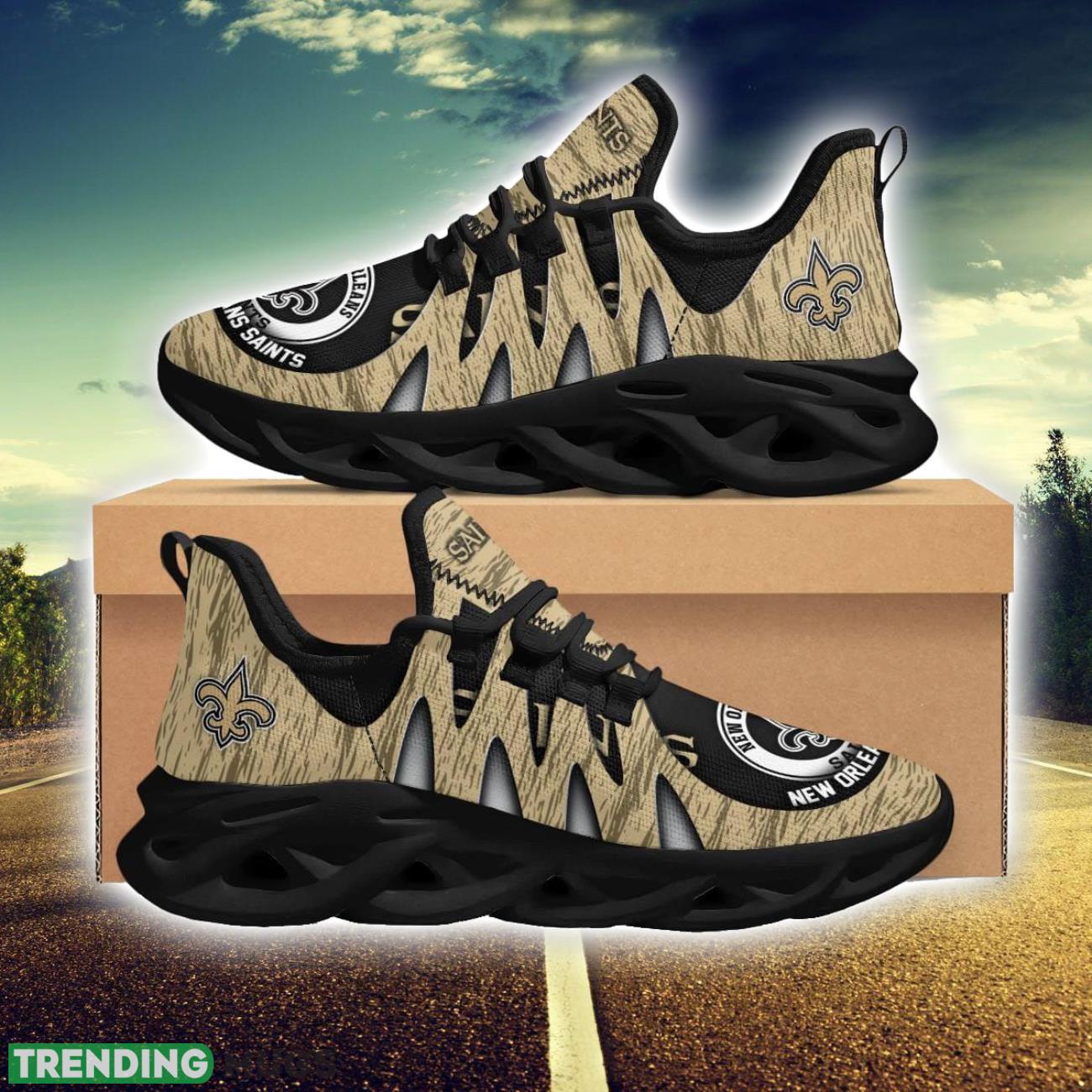 New Orleans Saints 3D Print Max Soul Sneakers Running Shoes for Sport Fans Product Photo 1 New Orleans Saints 3D Print Max Soul Sneakers Running Shoes for Sport Fans Product Photo 1