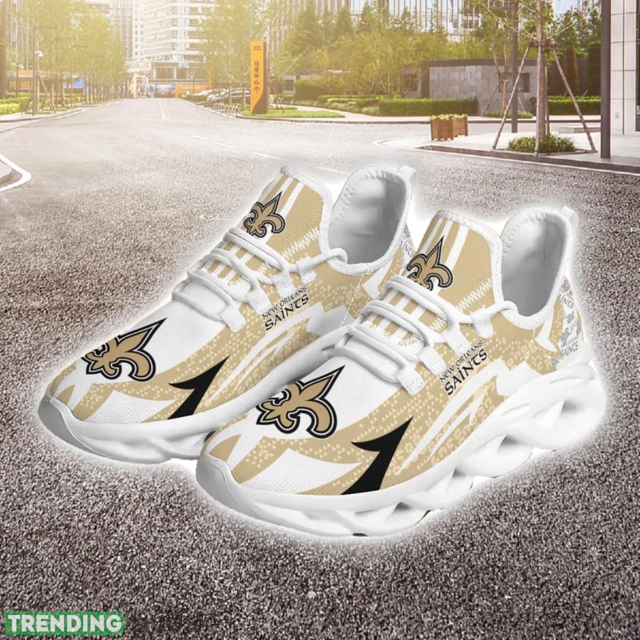New Orleans Saints Team Logo Shoes Max Soul Sneakers For Running Lovers Max Soul New Orleans Saints Team Logo Shoes Max Soul Sneakers For Running Lovers Max Soul