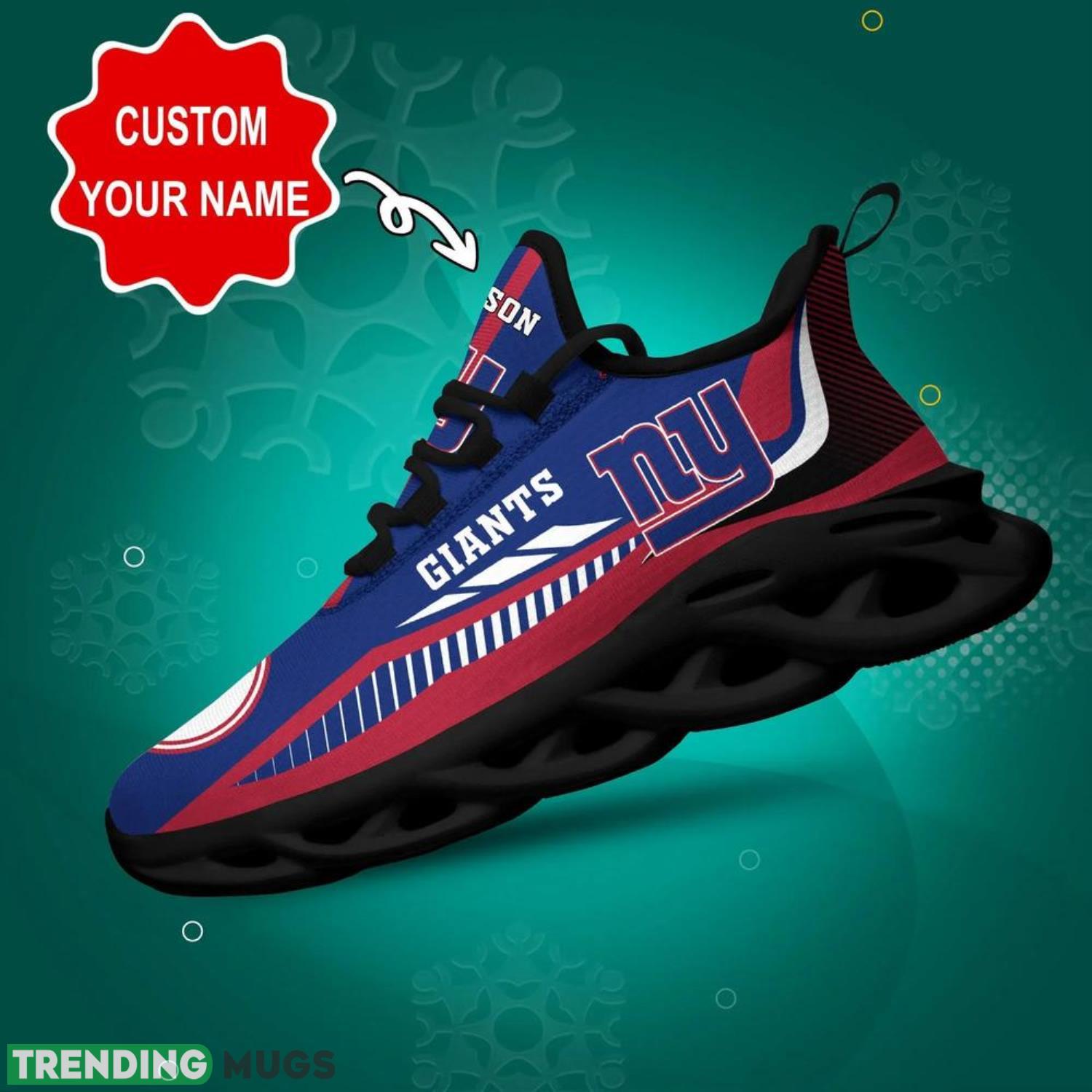 New York Giants NFL Max Soul Shoes Custom Name Sneakers Hot Trending Personalized Gifts For NFL Fans Product Photo 1 New York Giants NFL Max Soul Shoes Custom Name Sneakers Hot Trending Personalized Gifts For NFL Fans Product Photo 1