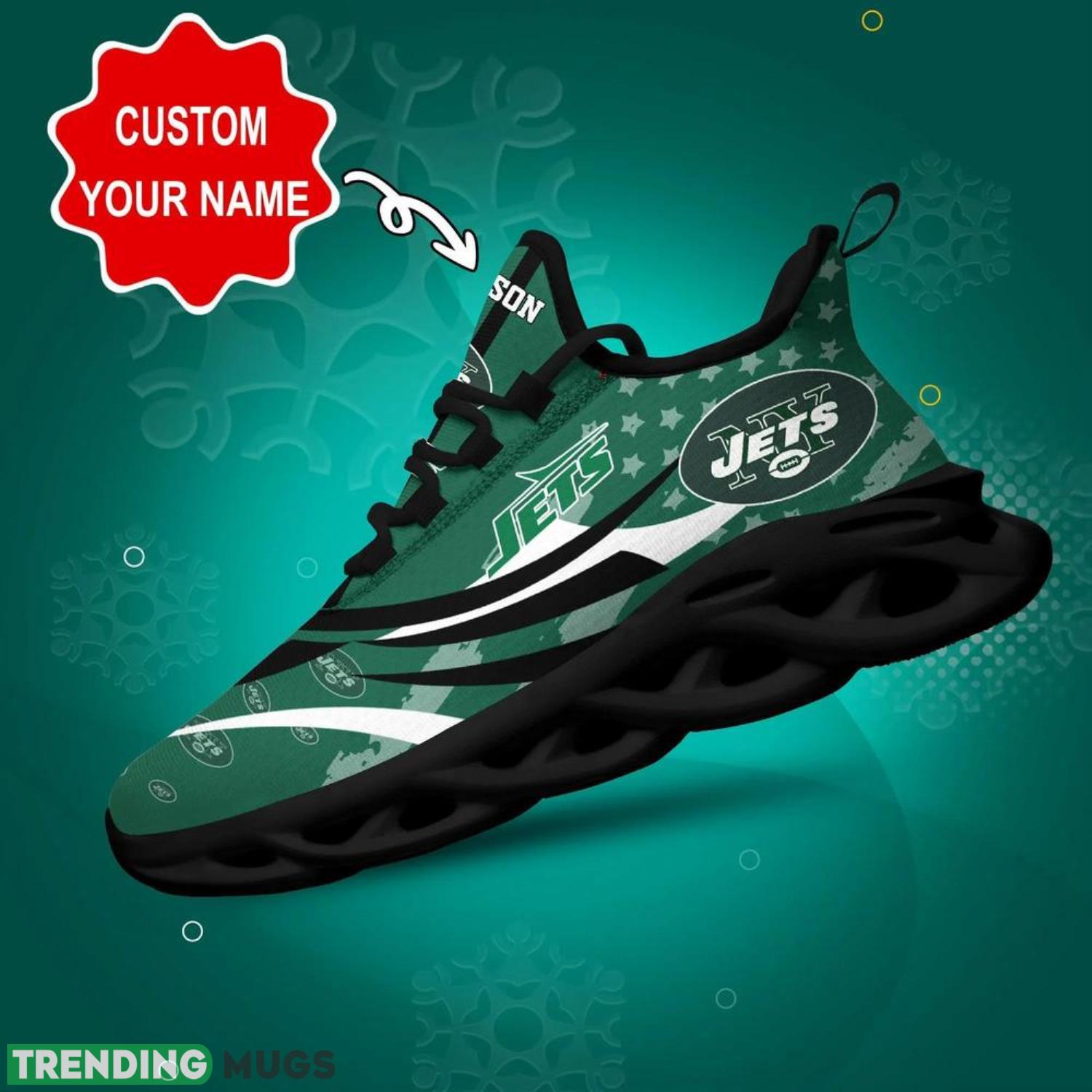 New York Jets NFL Max Soul Shoes Custom Name Sneakers Running Shoes Gifts For NFL Fans Product Photo 1 New York Jets NFL Max Soul Shoes Custom Name Sneakers Running Shoes Gifts For NFL Fans Product Photo 1