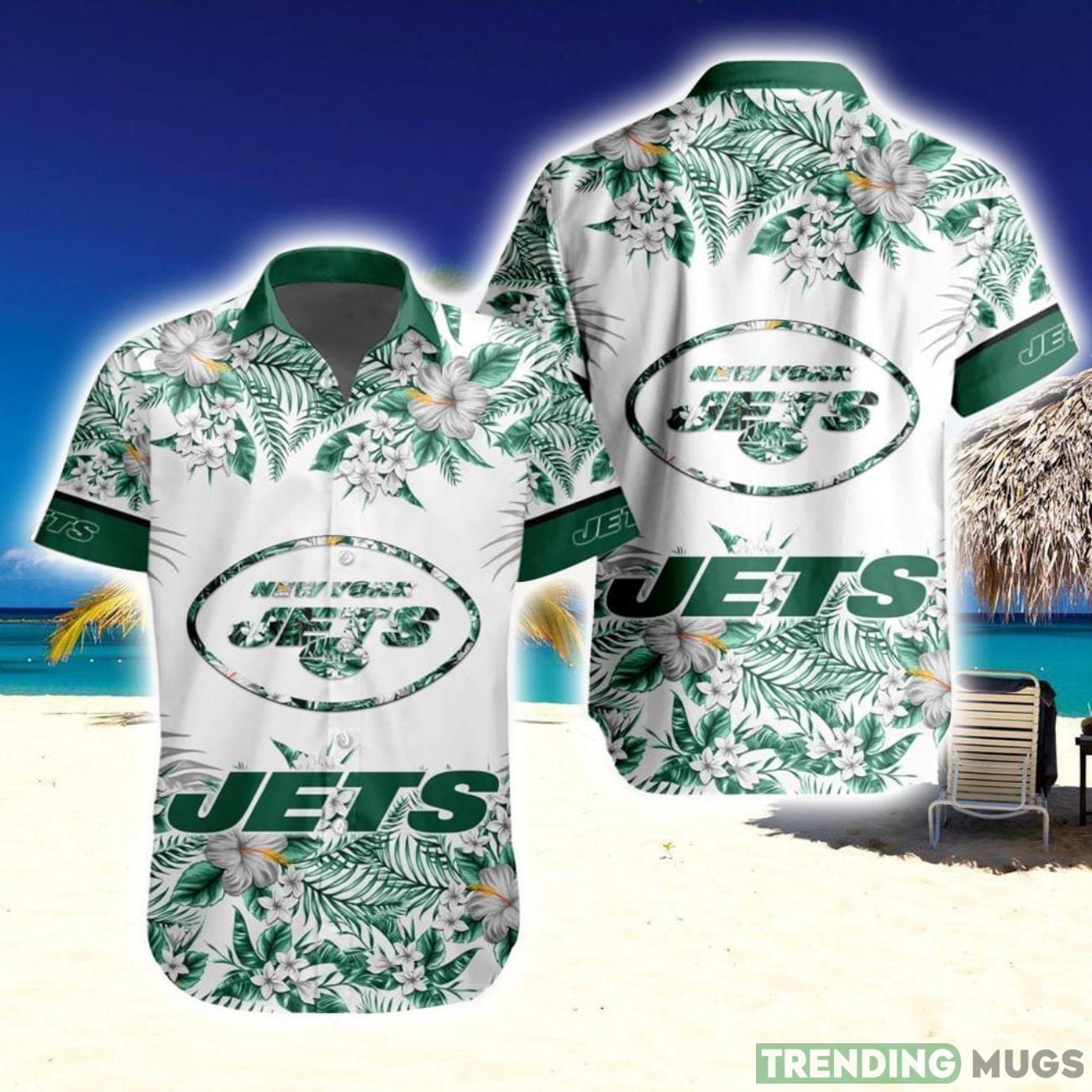 NFL New York Jets Hawaiian Shirt Special Floral Tropical Shirt For Team Product Photo 1 NFL New York Jets Hawaiian Shirt Special Floral Tropical Shirt For Team Product Photo 1