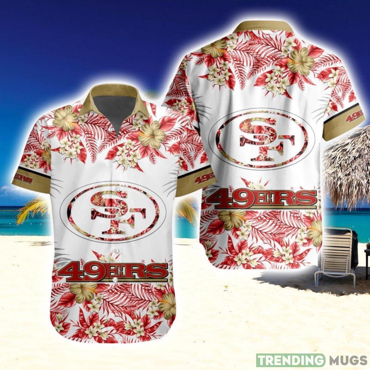 NFL San Francisco 49ers Hawaiian Shirt Special Floral Tropical Shirt For Team Product Photo 1 NFL San Francisco 49ers Hawaiian Shirt Special Floral Tropical Shirt For Team Product Photo 1