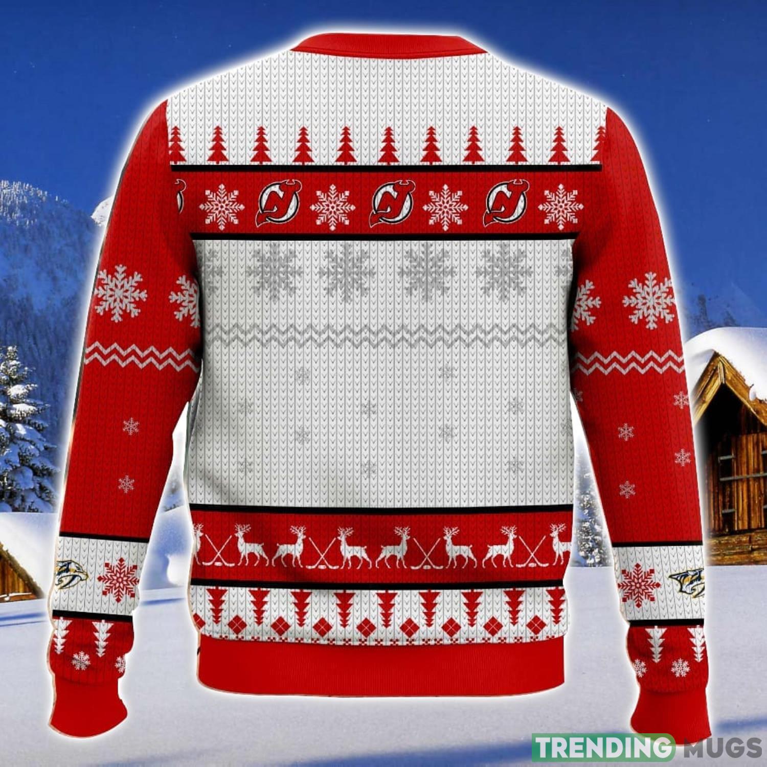 NHL New Jersey Devils 3D Christmas Sweater Ugly Christmas Sweater Christmas Gift Ideas 3D Sweater NHL New Jersey Devils 3D Christmas Sweater Ugly Christmas Sweater Christmas Gift Ideas 3D Sweater