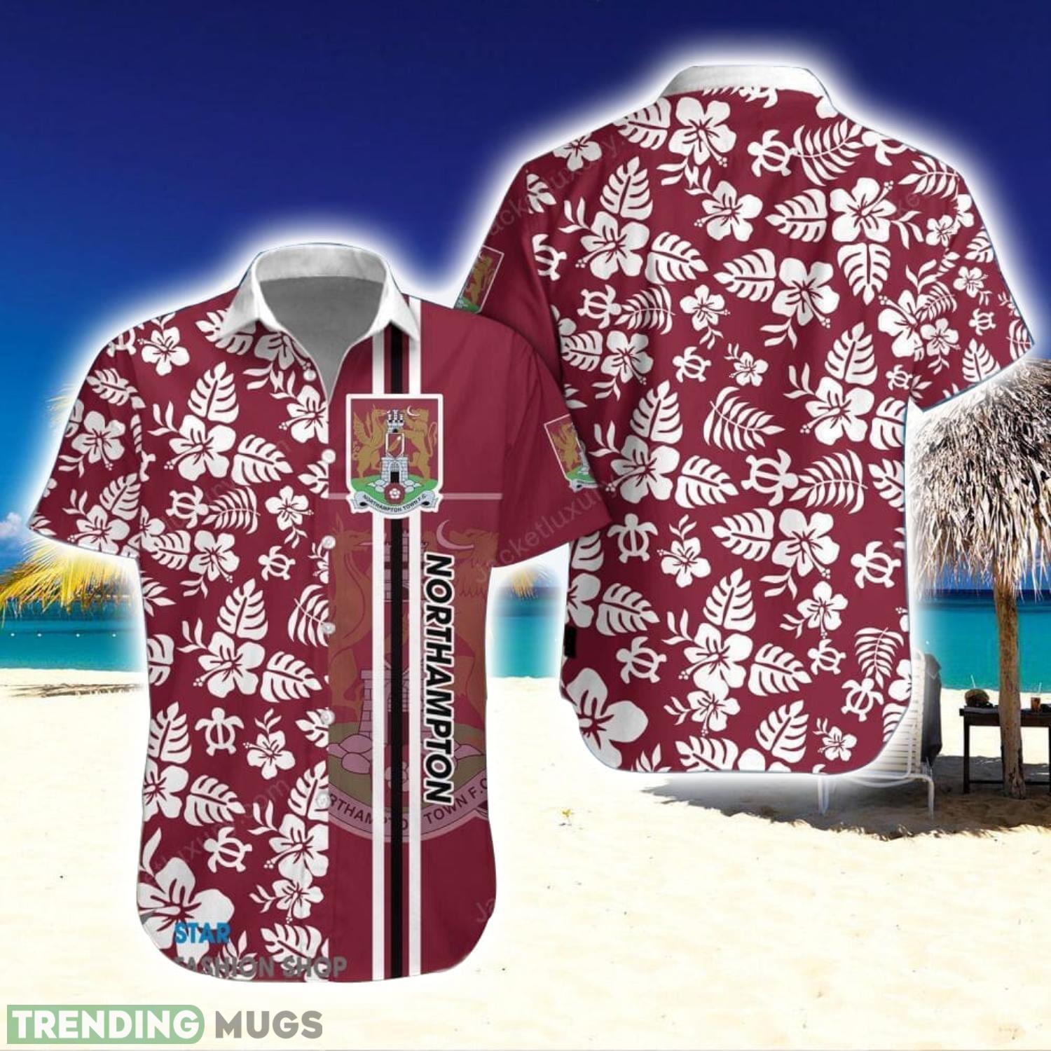 Northampton Town F.C Flower And Turtle Pattern Hawaiian Shirt Beach Lover Gift Product Photo 1 Northampton Town F.C Flower And Turtle Pattern Hawaiian Shirt Beach Lover Gift Product Photo 1