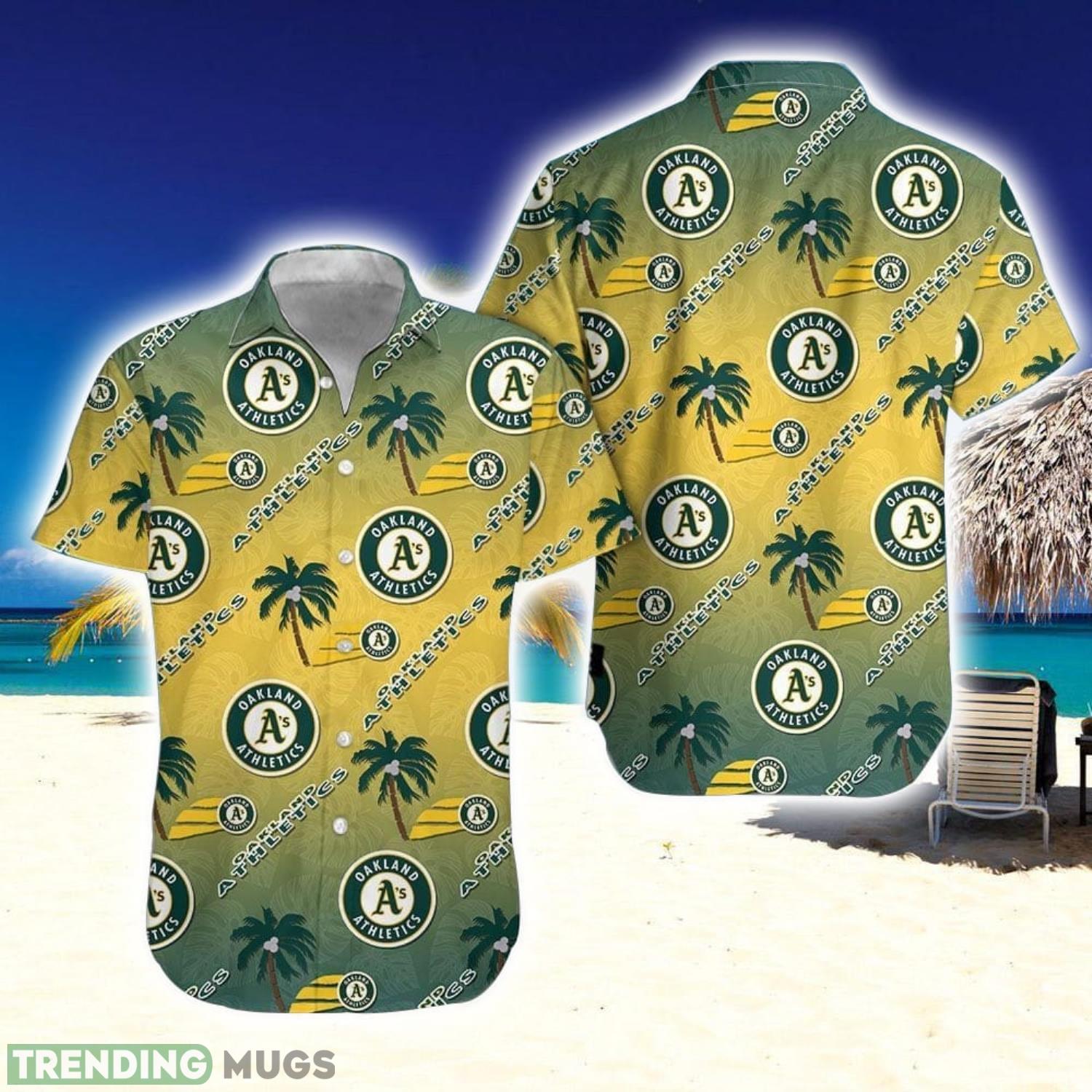 Oakland Athletics Coconut Pattern 3D Hawaiian Shirt Aloha Shirt For Summer Gift Product Photo 1 Oakland Athletics Coconut Pattern 3D Hawaiian Shirt Aloha Shirt For Summer Gift Product Photo 1