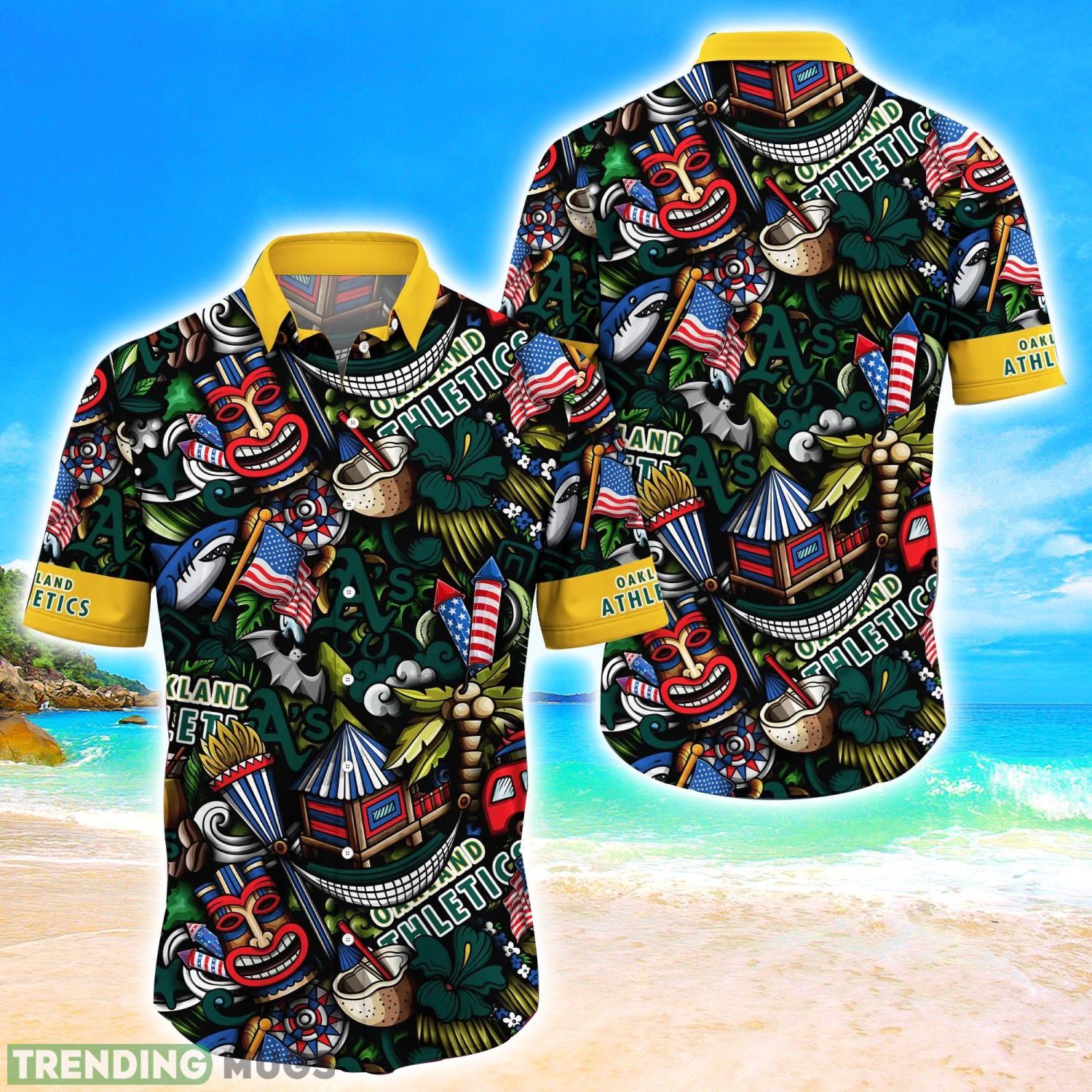 Oakland Athletics MLB Flower Hawaii Shirt Aloha Funny Pattern Summer Shirts Product Photo 1 Oakland Athletics MLB Flower Hawaii Shirt Aloha Funny Pattern Summer Shirts Product Photo 1