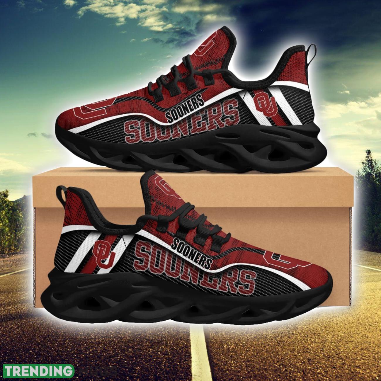 Oklahoma Sooners Special Sport Shoes Max Soul Sneakers For Fans Product Photo 1 Oklahoma Sooners Special Sport Shoes Max Soul Sneakers For Fans Product Photo 1