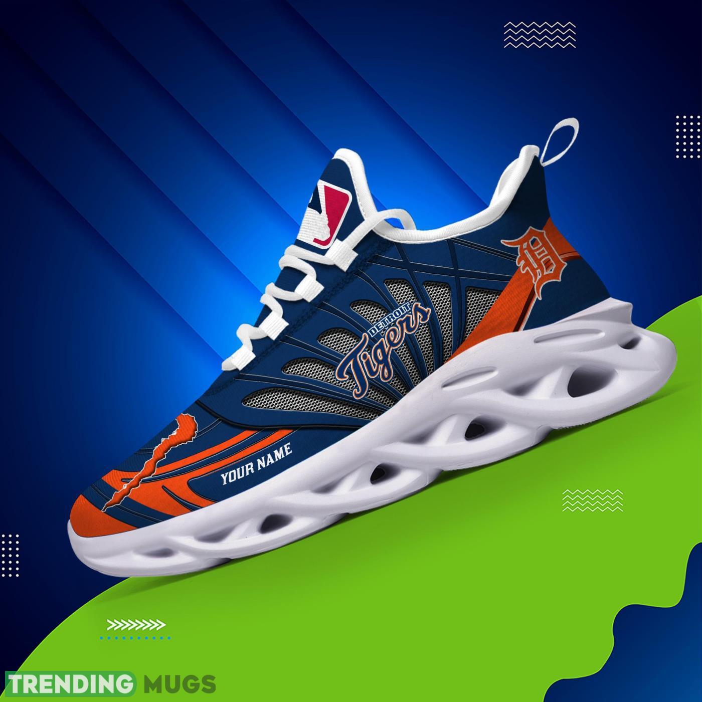 Personalized Name Detroit Tigers Personalized Running Sneakers Max Soul Shoes Max Soul Personalized Name Detroit Tigers Personalized Running Sneakers Max Soul Shoes Max Soul