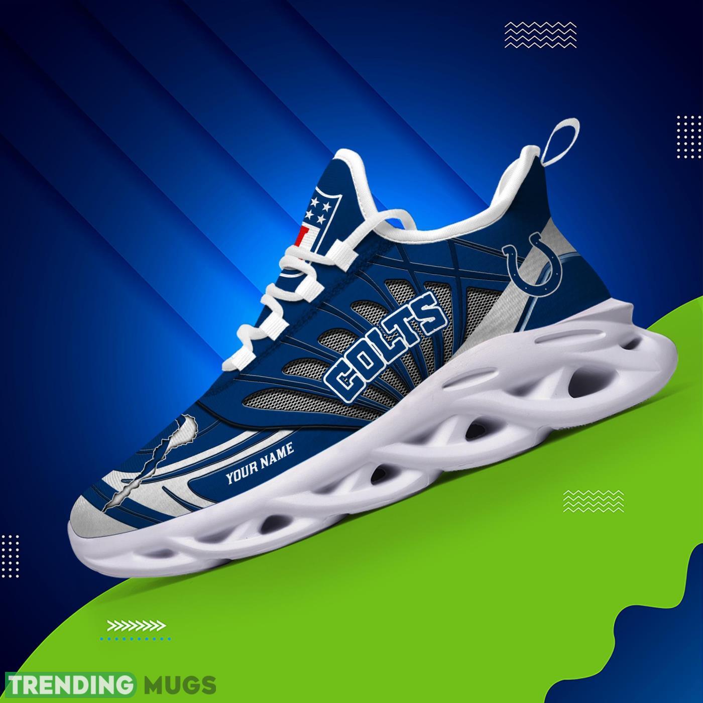 Personalized Name Indianapolis Colts Personalized Running Sneakers Max Soul Shoes Max Soul Personalized Name Indianapolis Colts Personalized Running Sneakers Max Soul Shoes Max Soul