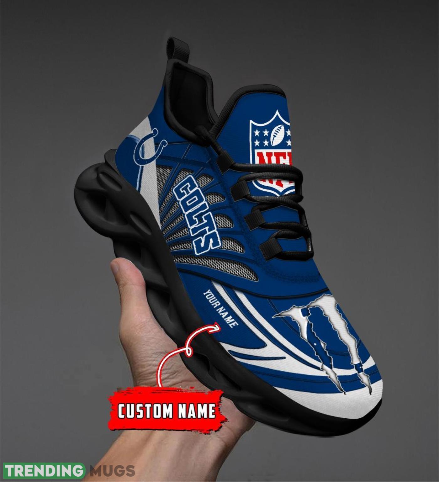 Personalized Name Indianapolis Colts Personalized Running Sneakers Max Soul Shoes Max Soul Personalized Name Indianapolis Colts Personalized Running Sneakers Max Soul Shoes Max Soul