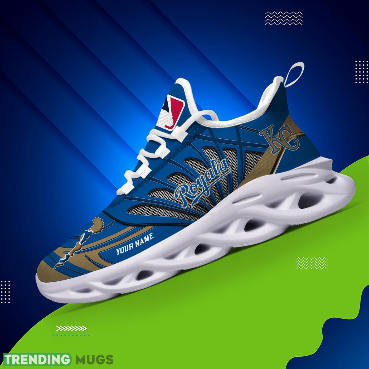 Personalized Name Kansas City Royals Personalized Running Sneakers Max Soul Shoes Max Soul Personalized Name Kansas City Royals Personalized Running Sneakers Max Soul Shoes Max Soul