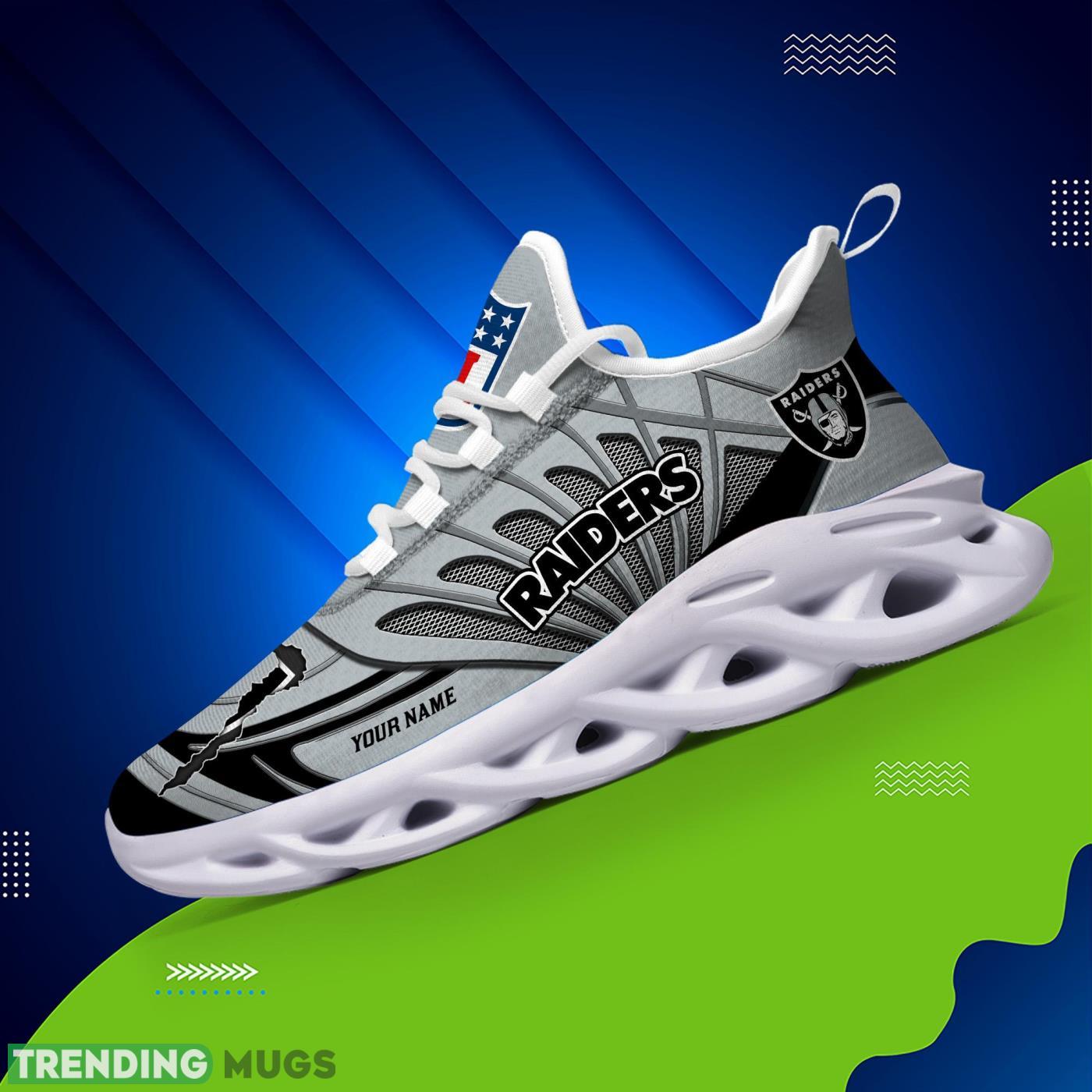 Personalized Name Las Vegas Raiders Personalized Running Sneakers Max Soul Shoes Max Soul Personalized Name Las Vegas Raiders Personalized Running Sneakers Max Soul Shoes Max Soul