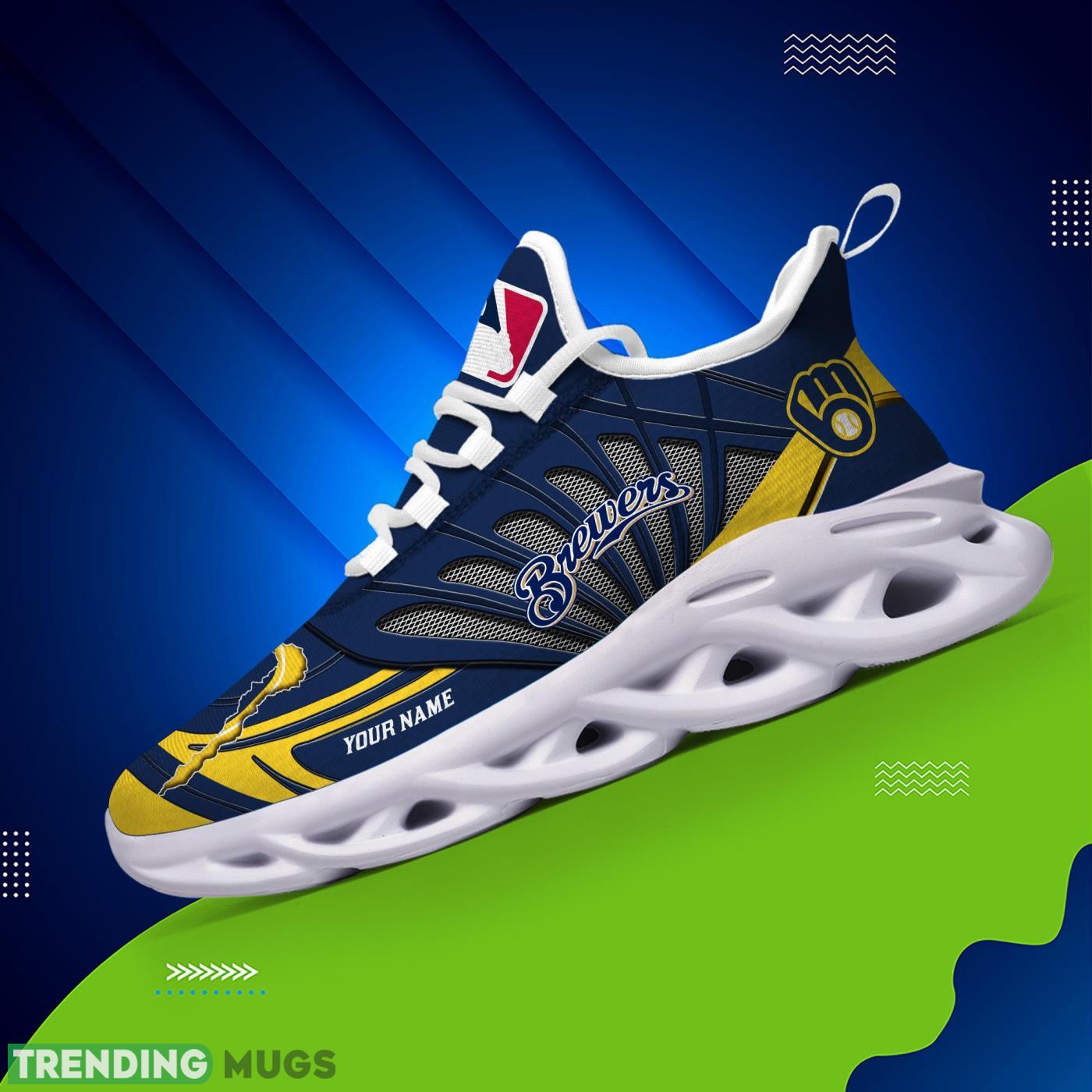 Personalized Name Milwaukee Brewers Personalized Running Sneakers Max Soul Shoes Max Soul Personalized Name Milwaukee Brewers Personalized Running Sneakers Max Soul Shoes Max Soul