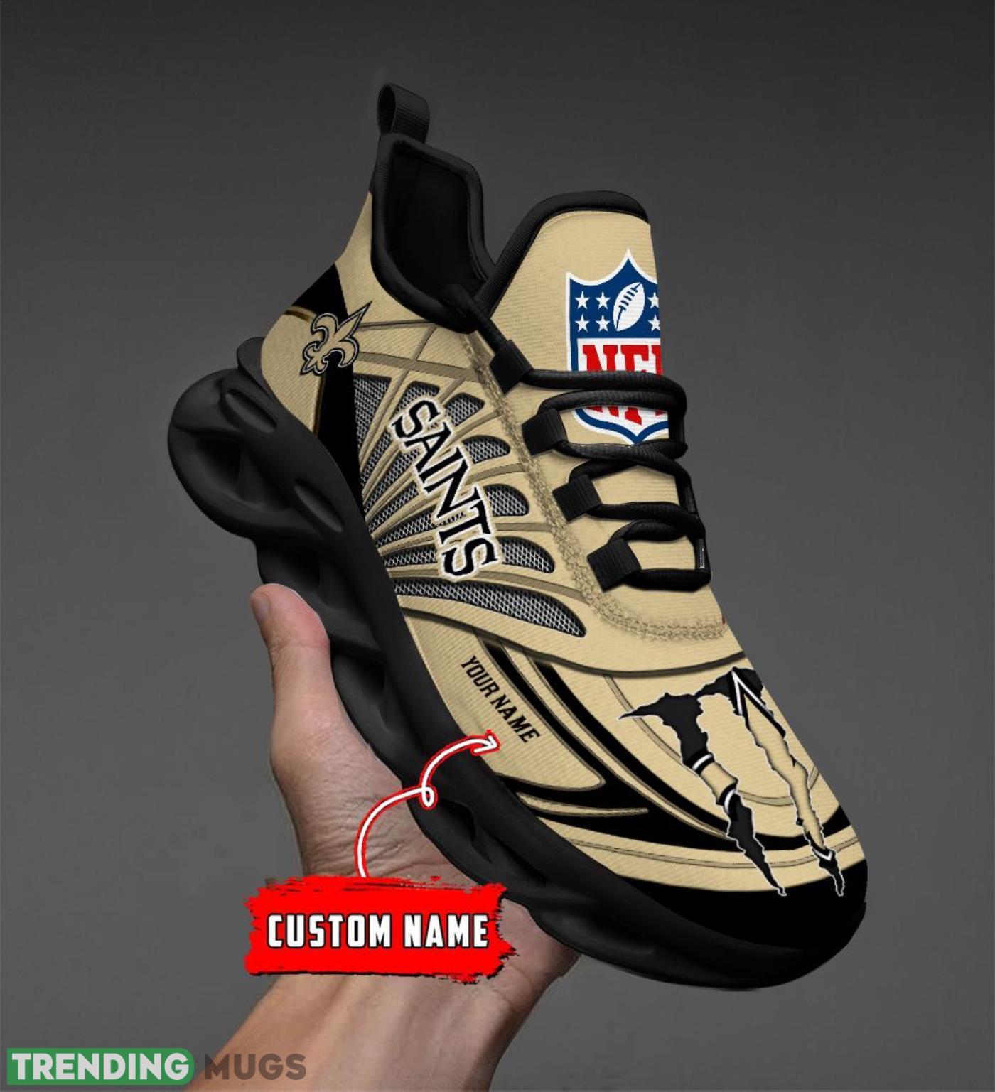 Personalized Name New Orleans Saints Personalized Running Sneakers Max Soul Shoes Max Soul Personalized Name New Orleans Saints Personalized Running Sneakers Max Soul Shoes Max Soul