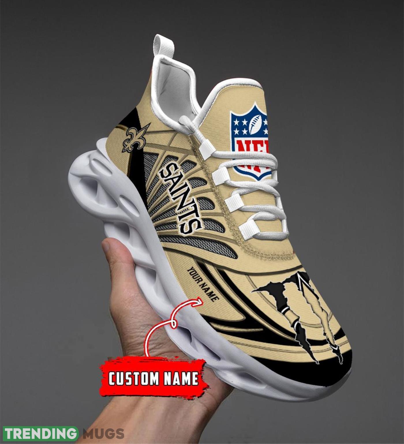 Personalized Name New Orleans Saints Personalized Running Sneakers Max Soul Shoes Max Soul Personalized Name New Orleans Saints Personalized Running Sneakers Max Soul Shoes Max Soul