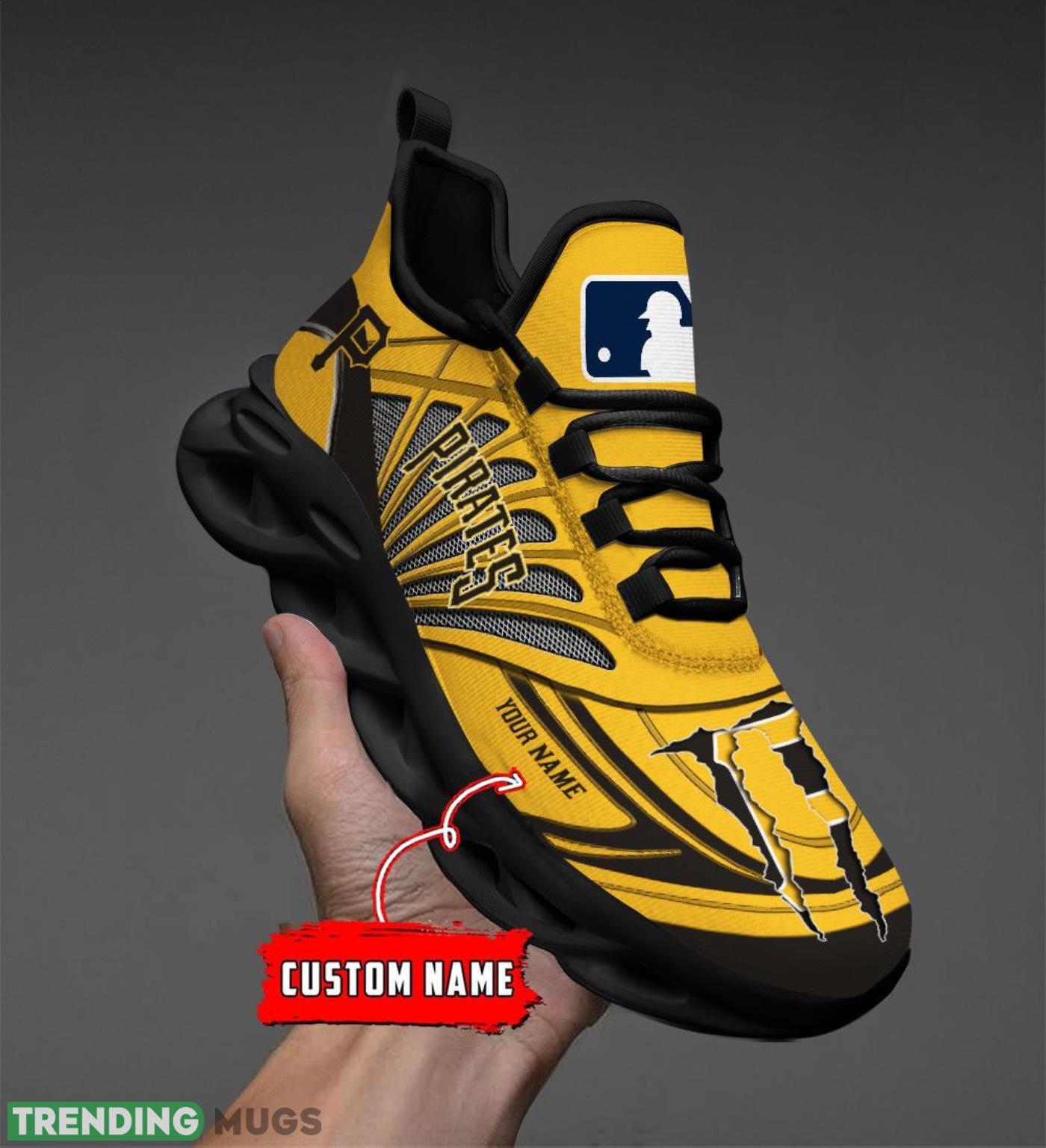 Personalized Name Pittsburgh Pirates Personalized Running Sneakers Max Soul Shoes Max Soul Personalized Name Pittsburgh Pirates Personalized Running Sneakers Max Soul Shoes Max Soul