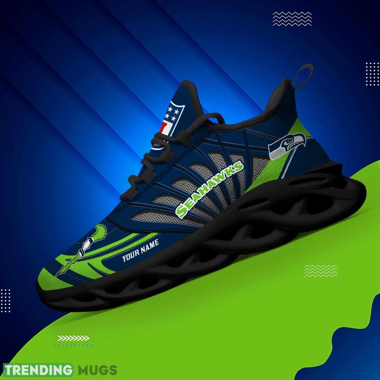 Personalized Name Seattle Seahawks Personalized Running Sneakers Max Soul Shoes Max Soul Personalized Name Seattle Seahawks Personalized Running Sneakers Max Soul Shoes Max Soul