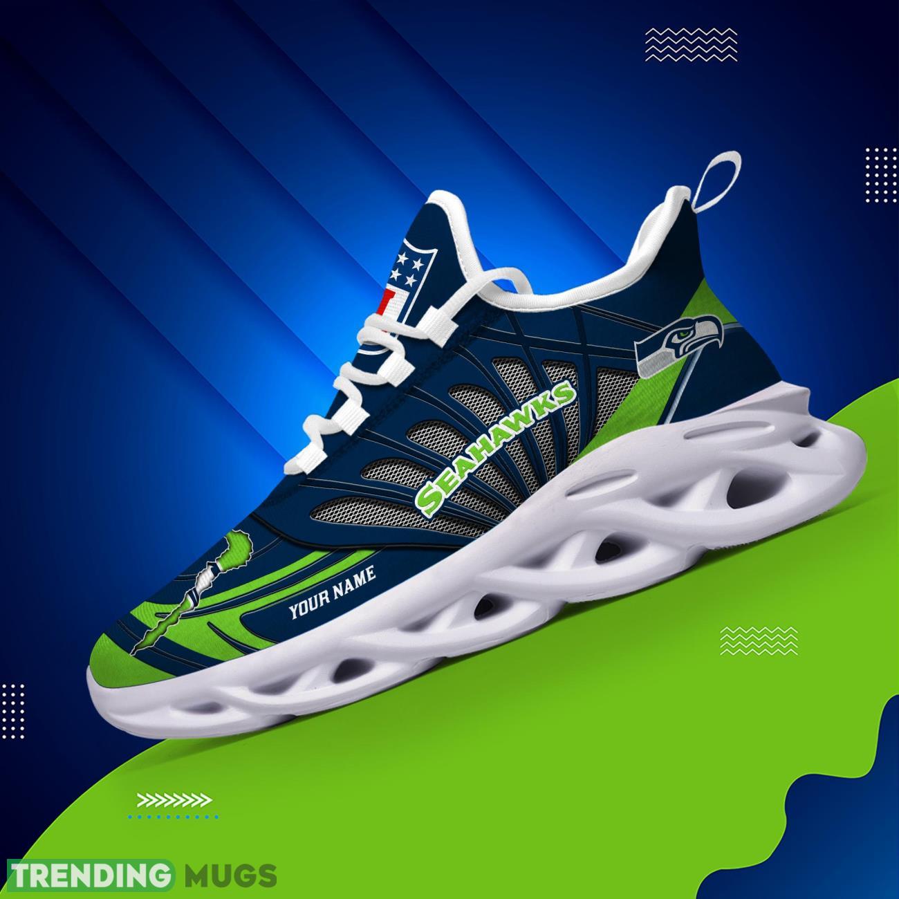 Personalized Name Seattle Seahawks Personalized Running Sneakers Max Soul Shoes Max Soul Personalized Name Seattle Seahawks Personalized Running Sneakers Max Soul Shoes Max Soul