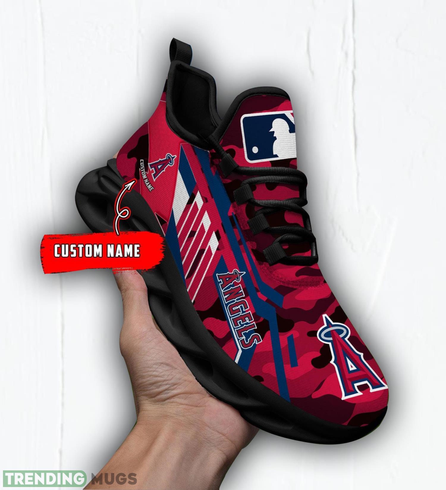 Personalized Name Shoes Los Angeles Angels Camo Style Max Soul Shoes Running Sneakers Father's Day Gift Max Soul Personalized Name Shoes Los Angeles Angels Camo Style Max Soul Shoes Running Sneakers Father's Day Gift Max Soul