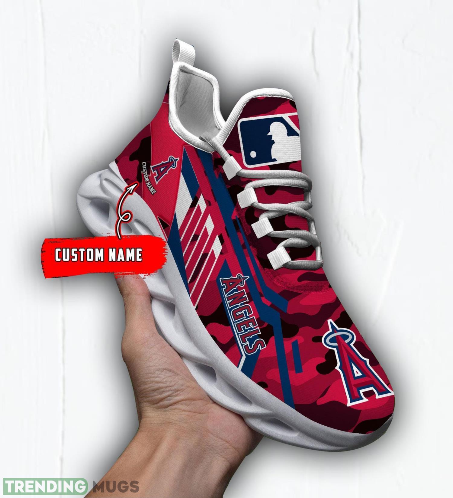 Personalized Name Shoes Los Angeles Angels Camo Style Max Soul Shoes Running Sneakers Father's Day Gift Product Photo 1 Personalized Name Shoes Los Angeles Angels Camo Style Max Soul Shoes Running Sneakers Father's Day Gift Product Photo 1